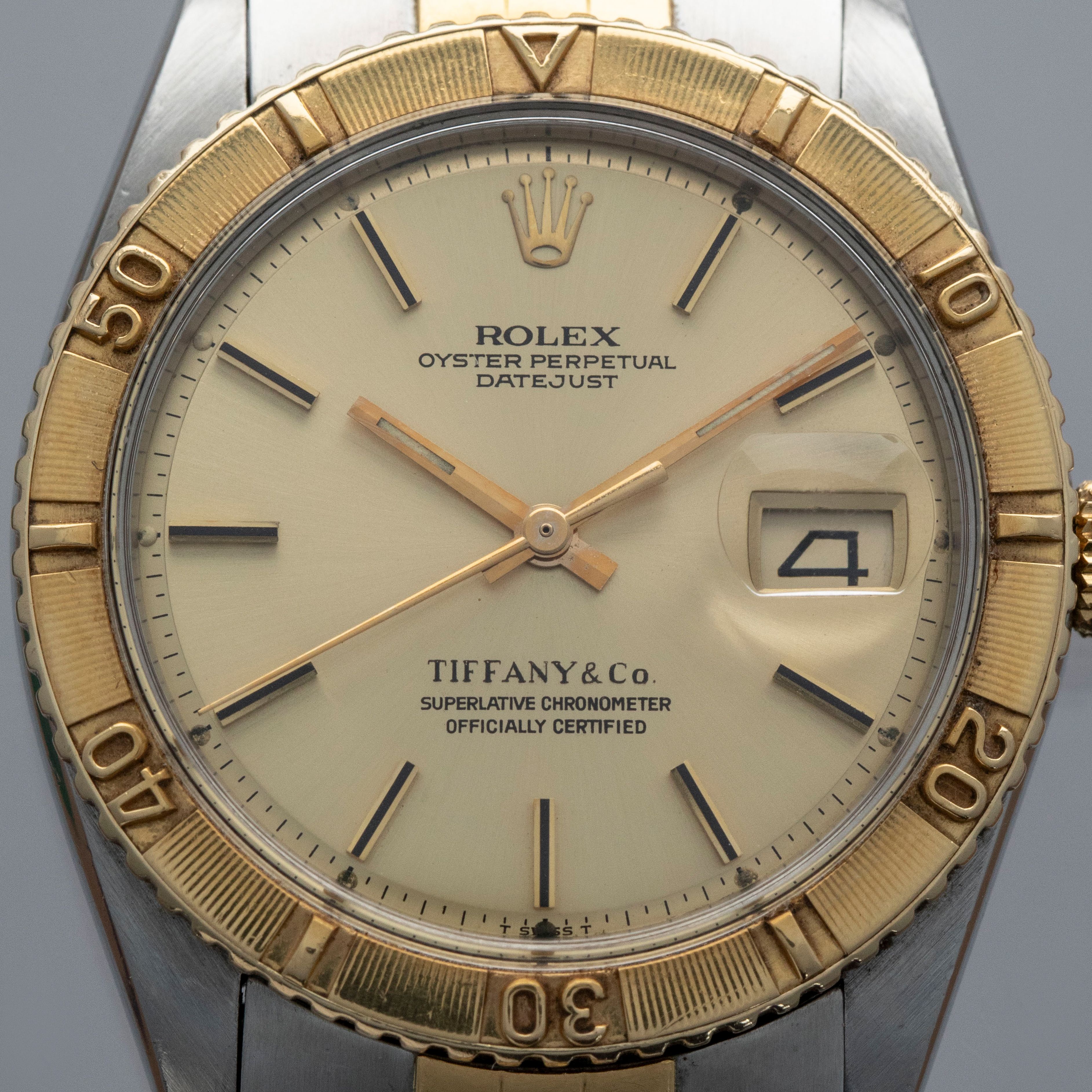 Rolex Datejust Turn-O-Graph 1625 Two-Tone Retailed by Tiffany & Co