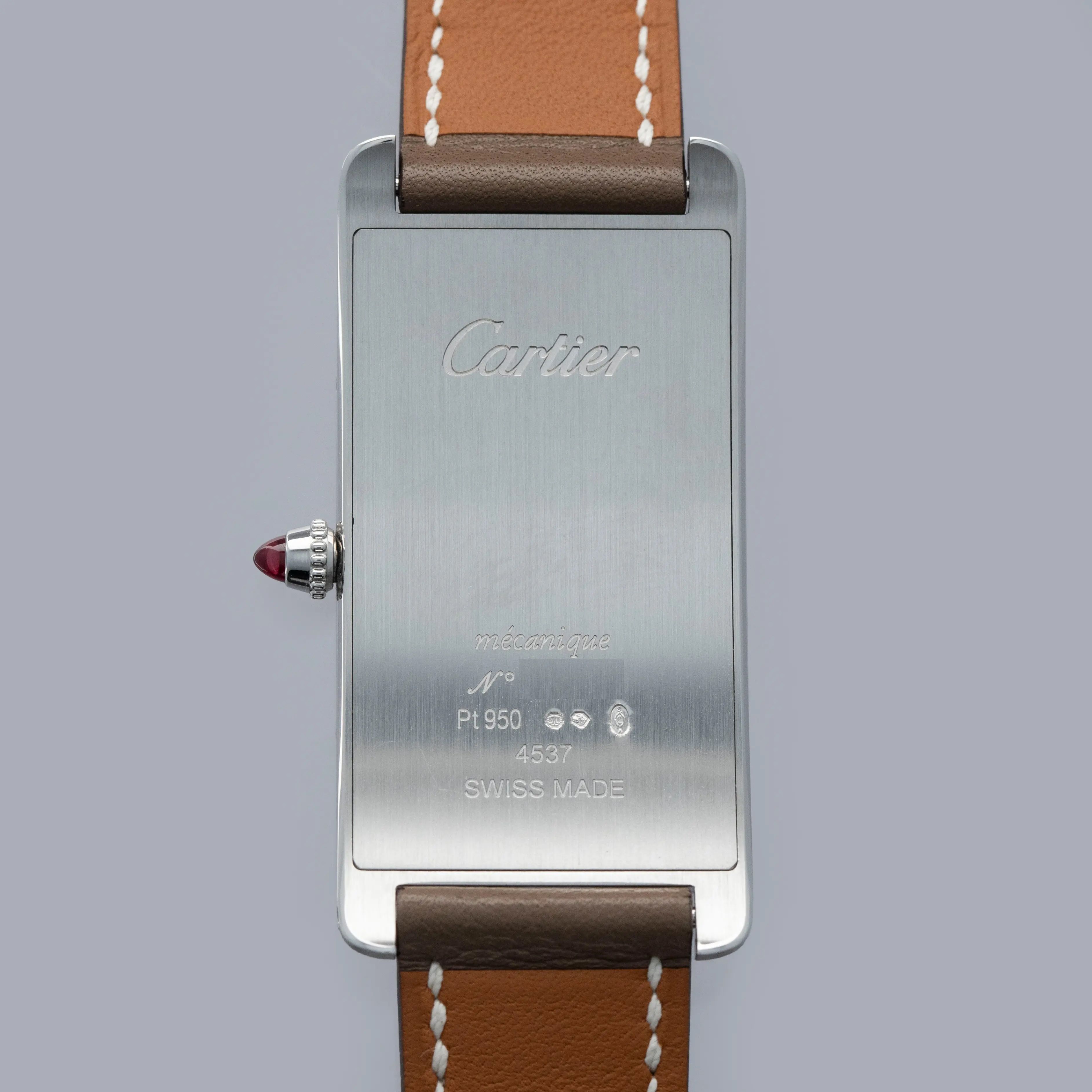 Cartier Tank Cintree Extra Plate WGTA0193 Limited Edition Platinum