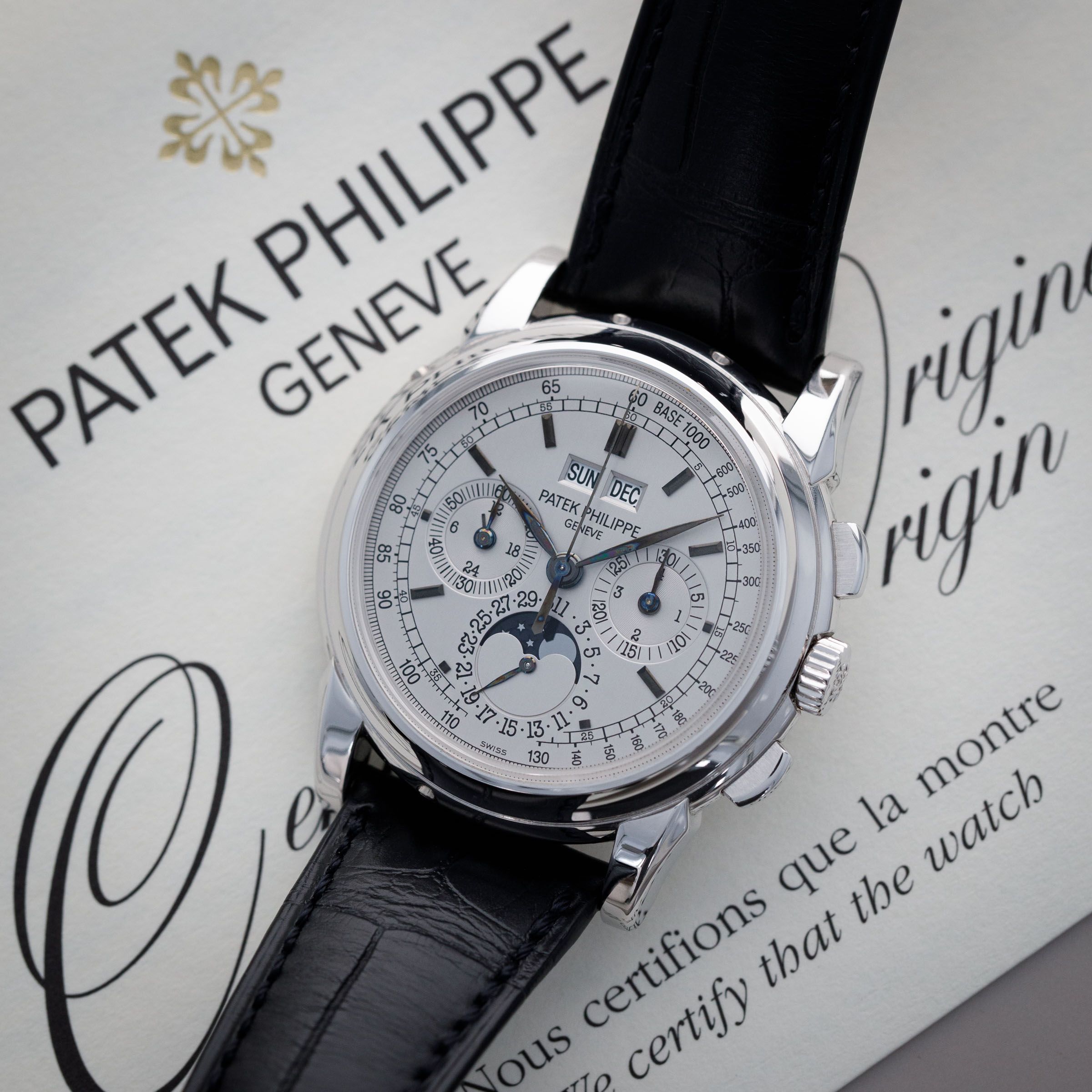 Patek Philippe Perpetual Calendar Chronograph 5970G-001 18k WG Box