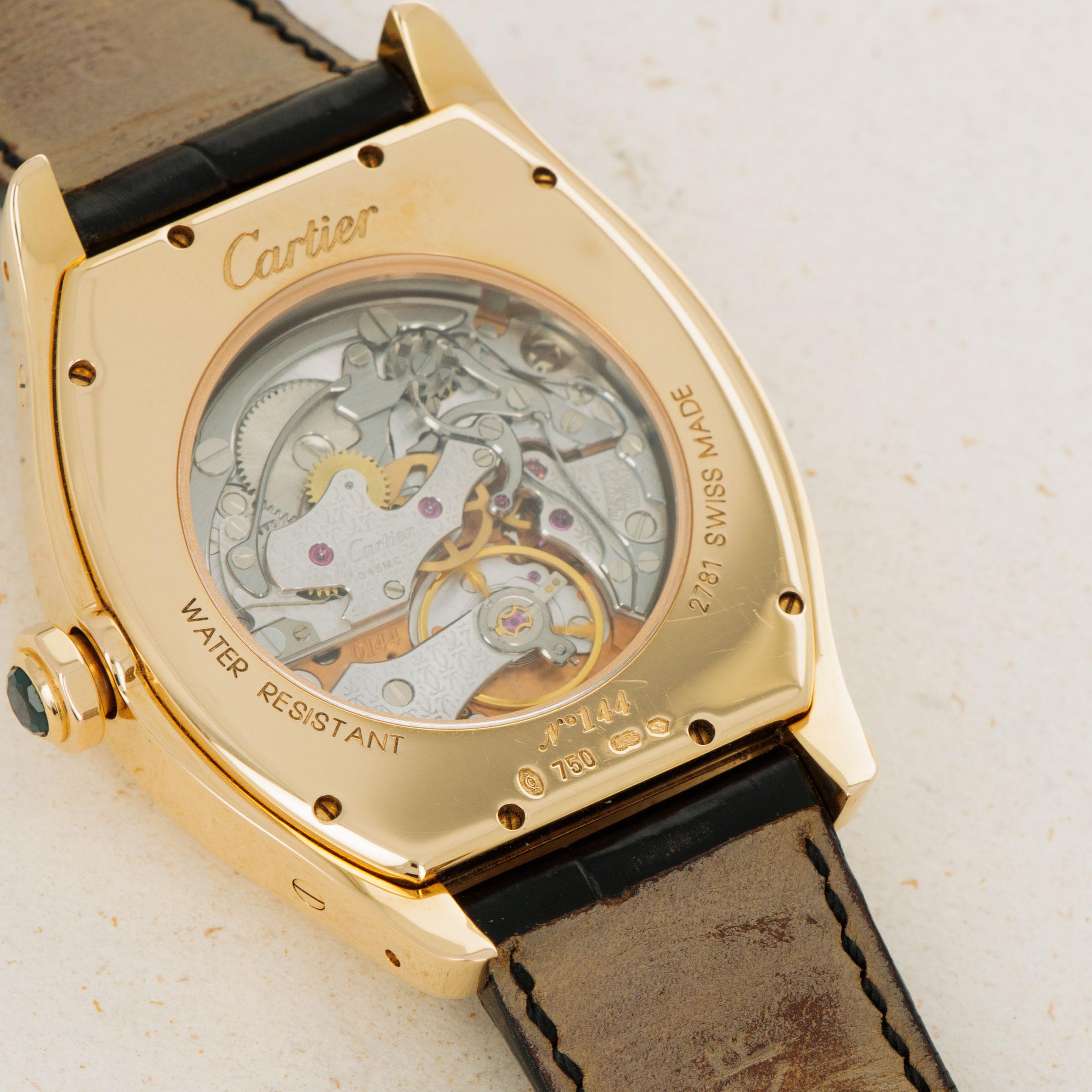 Cartier Tortue Monopoussir Chronograph CPCP 2781 18k YG | Auctions