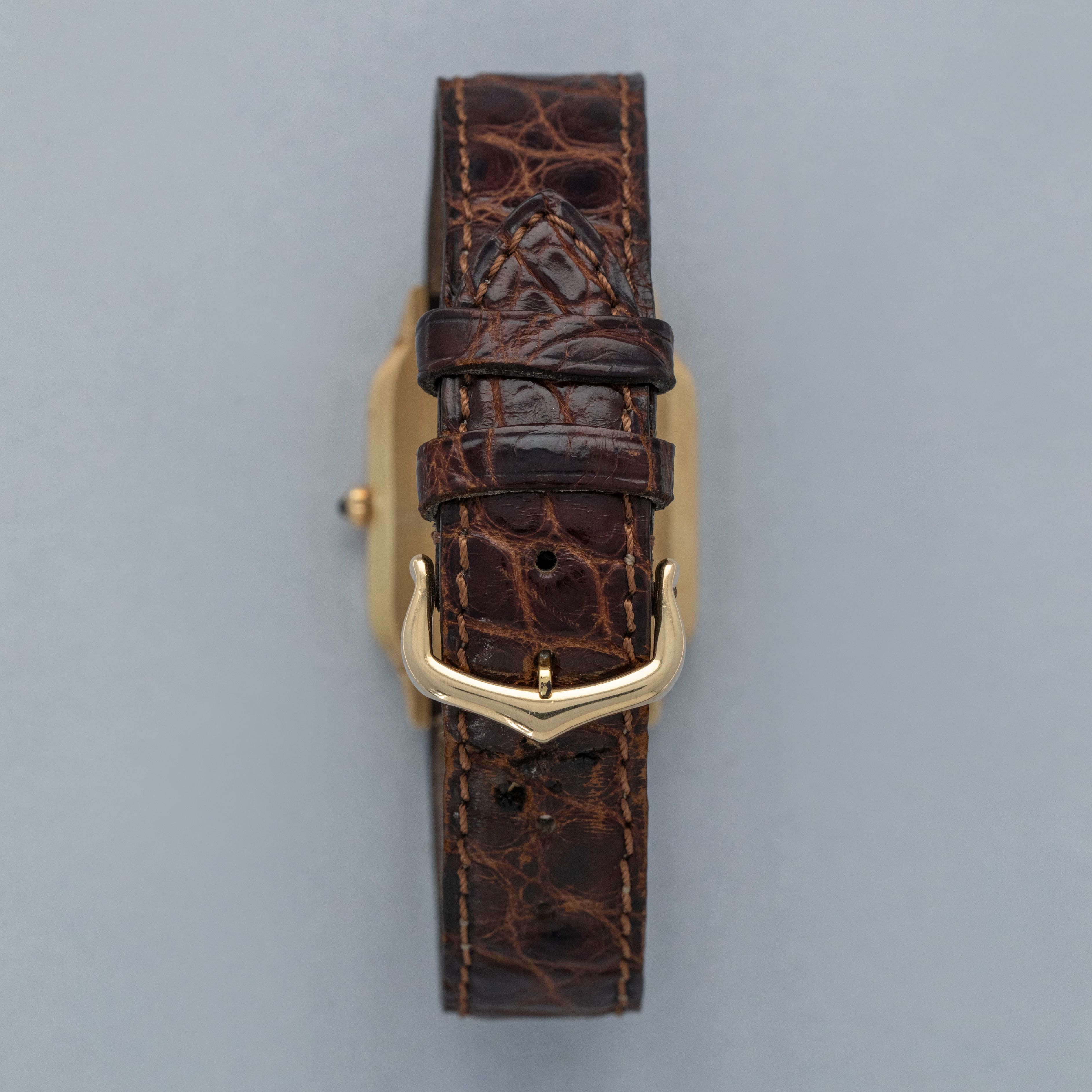 Cartier Paris Santos Dumont 96054 Extra Plate 18k YG | Auctions