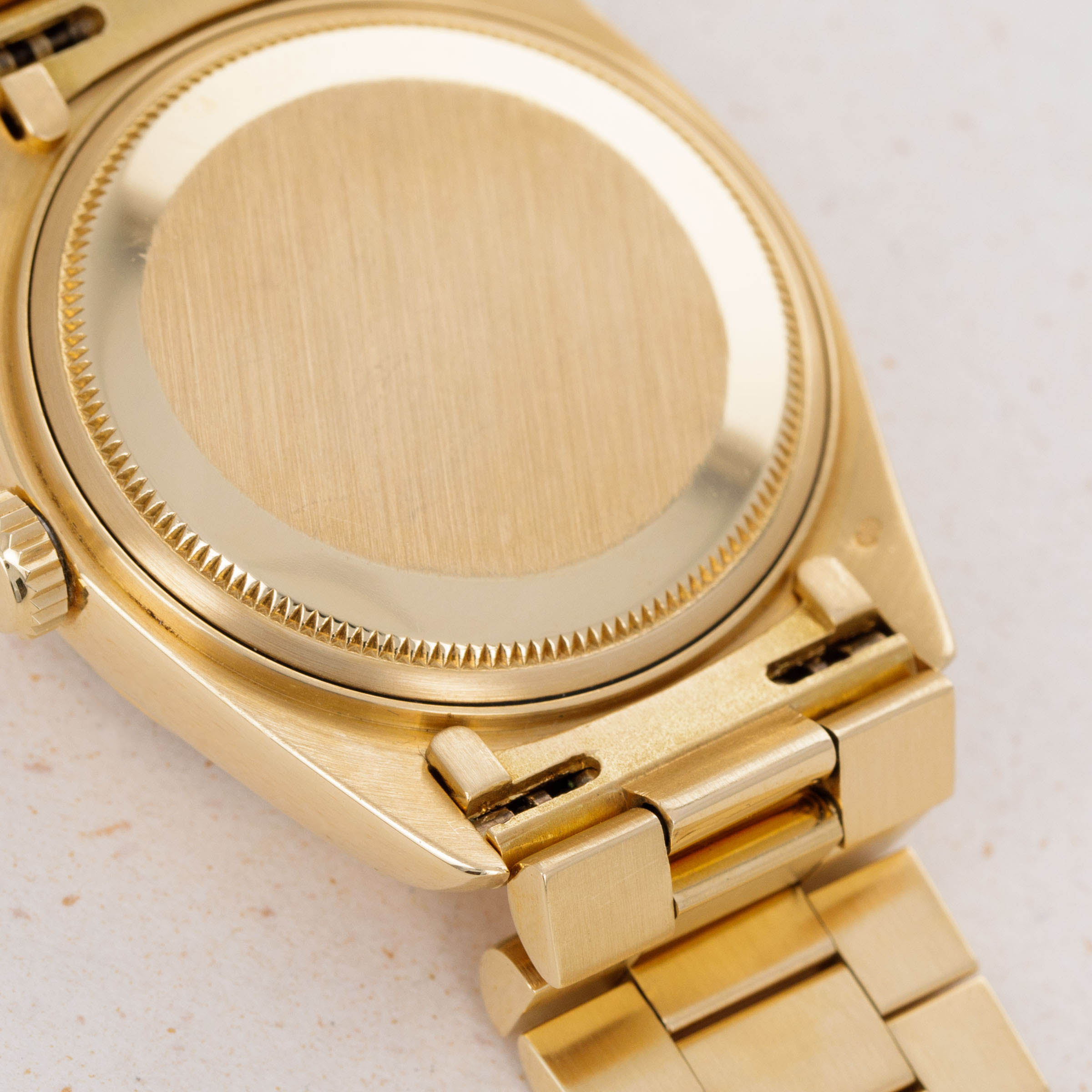 Rolex Day-Date 18038 Coral Dial 18k YG | Auctions | Loupe This