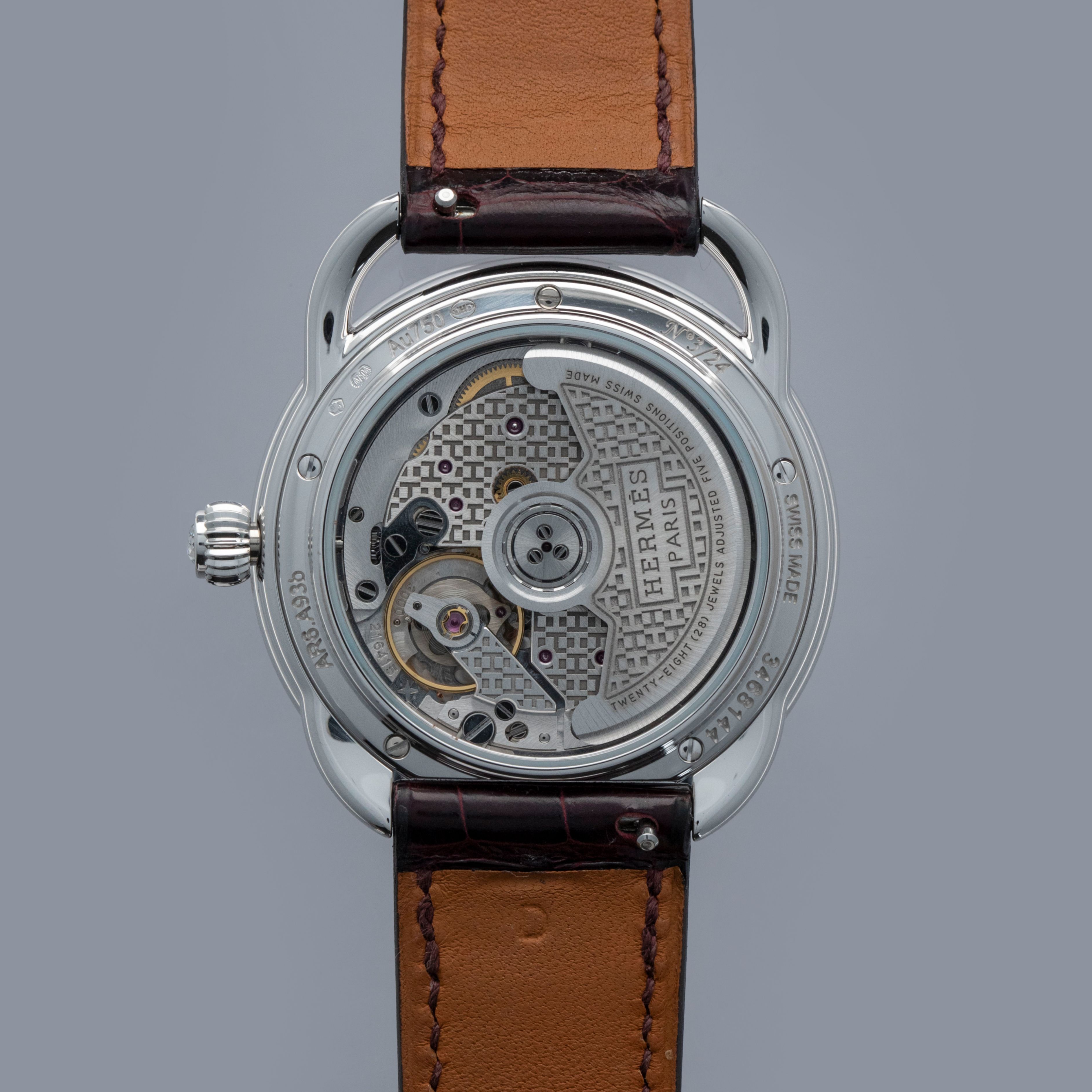 Hermes Arceau AR6.A93b Leopard in Baobab Tree Enamel Dial Diamond