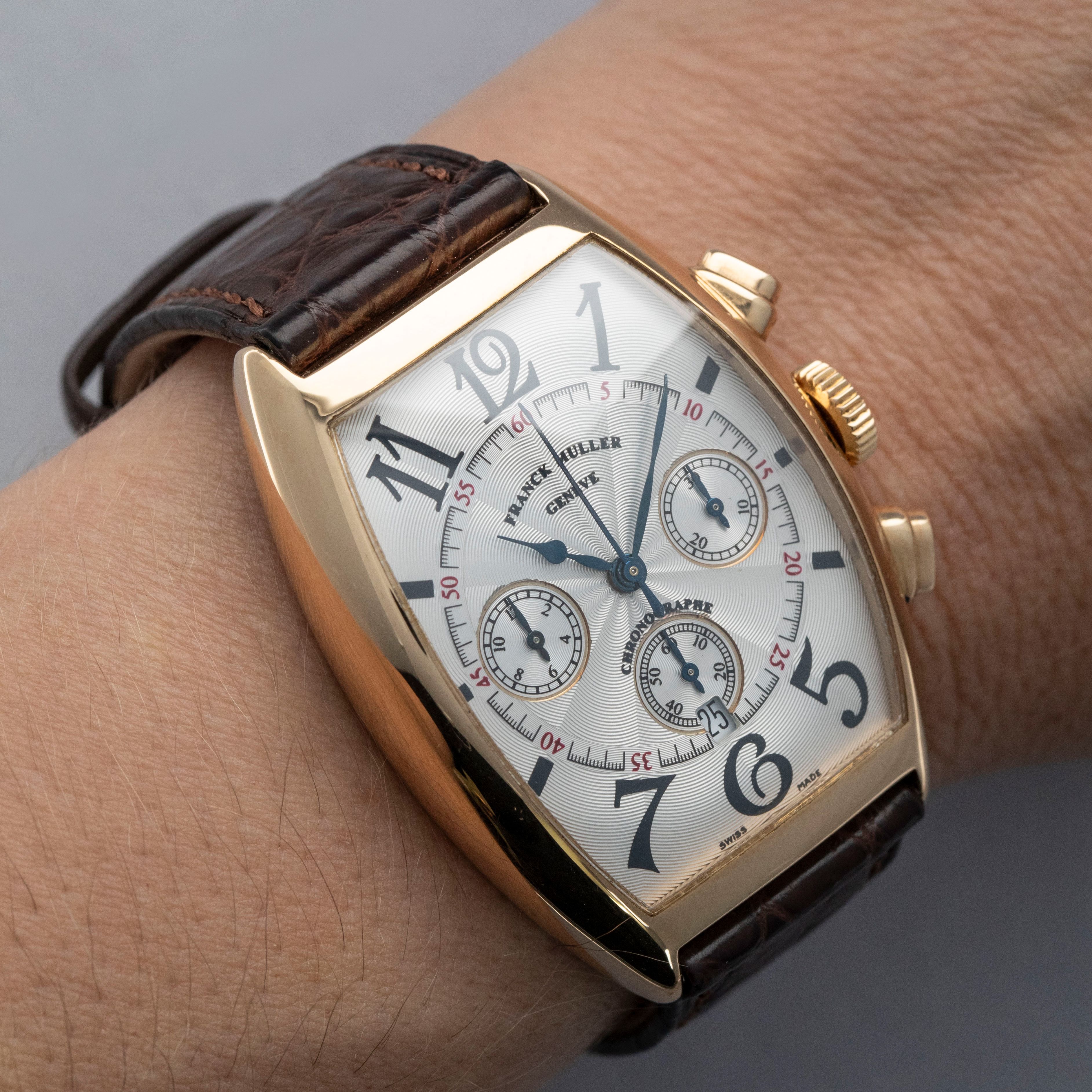 Franck Muller Cintree Curvex Chronograph 6850 CC AT 18k YG