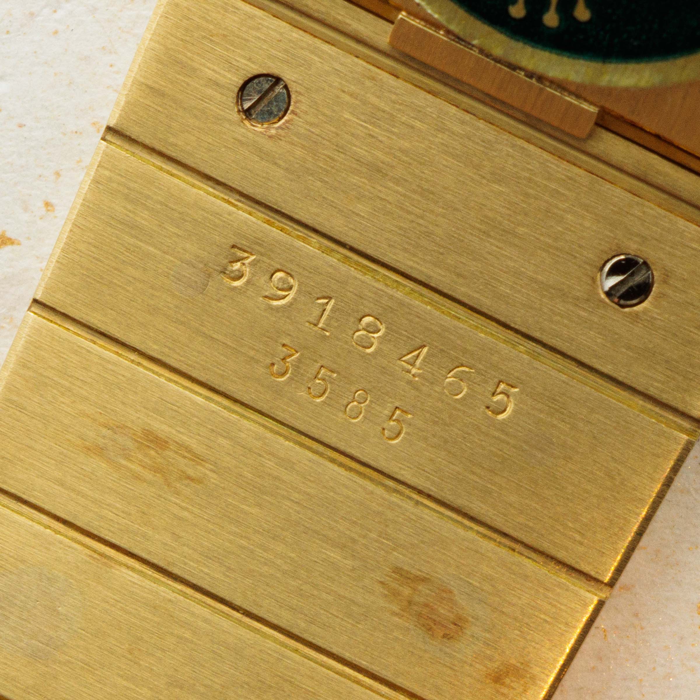 Rolex Queen Midas 3585 Coral Dial Green Khanjar Like New