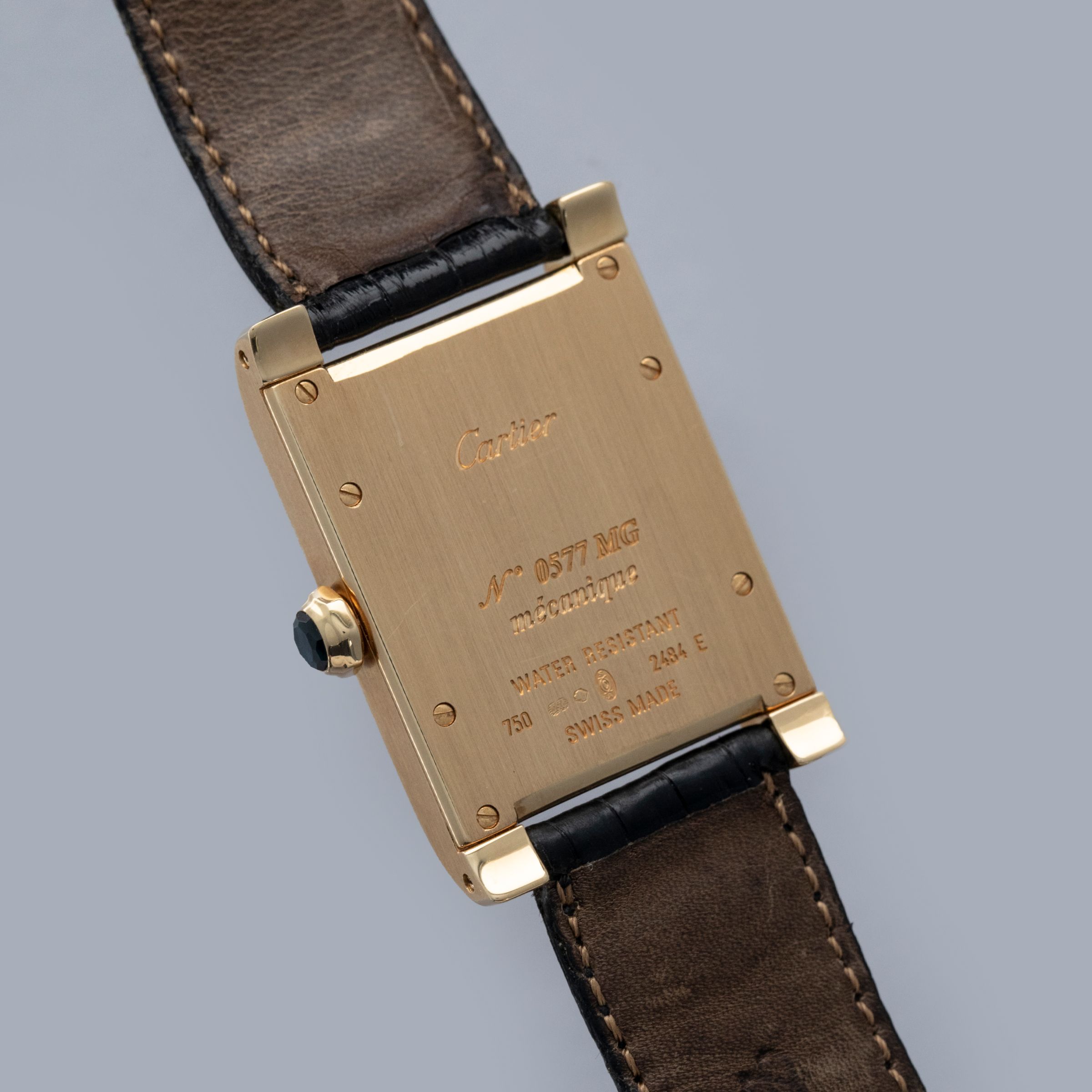 Cartier CPCP Tank A Vis 2484 18k YG | Auctions | Loupe This