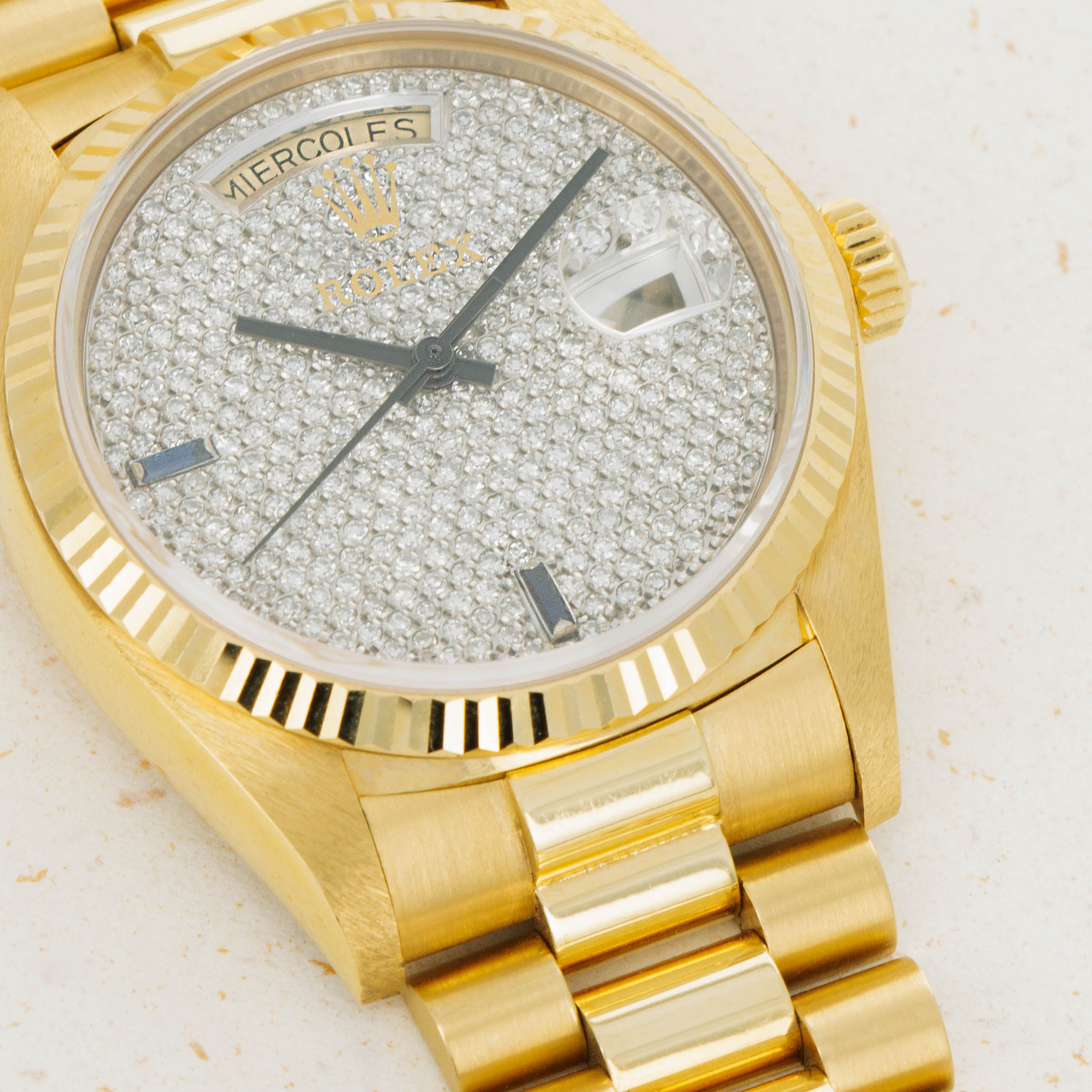 Rolex discount pave dial