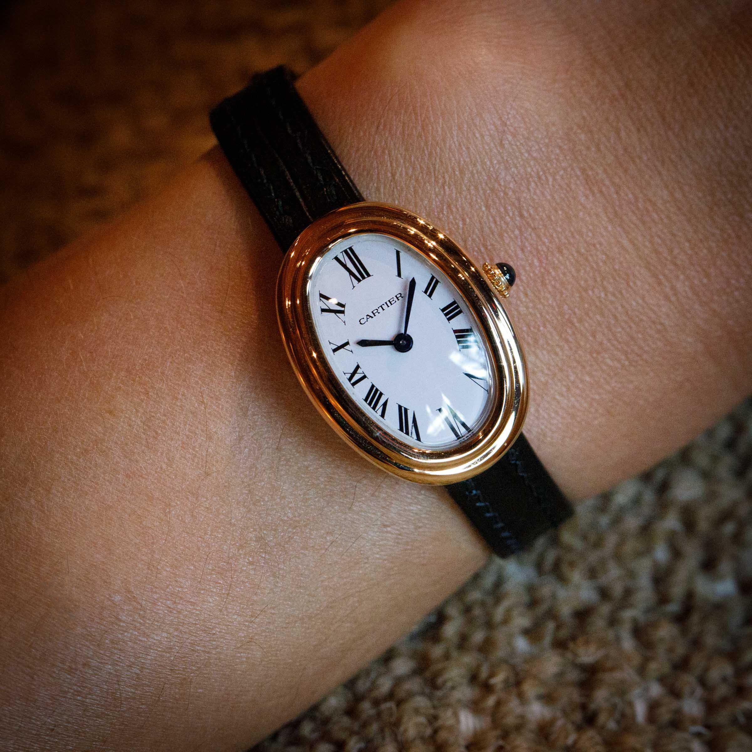 Cartier Baignoire 78094 Mechanical 18k YG | Auctions | Loupe This