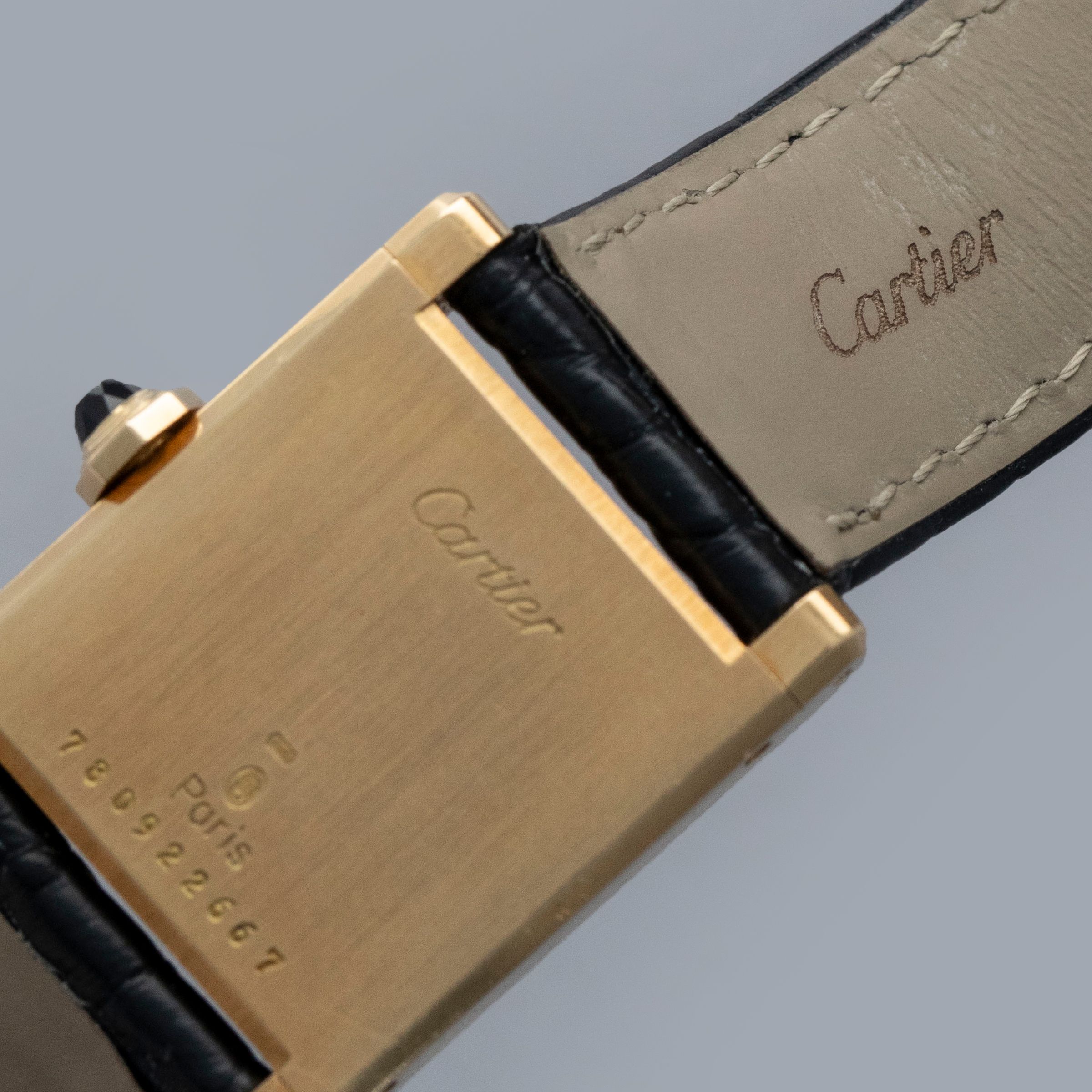 Cartier Paris Tank Normale 78092 18k YG | Auctions | Loupe This