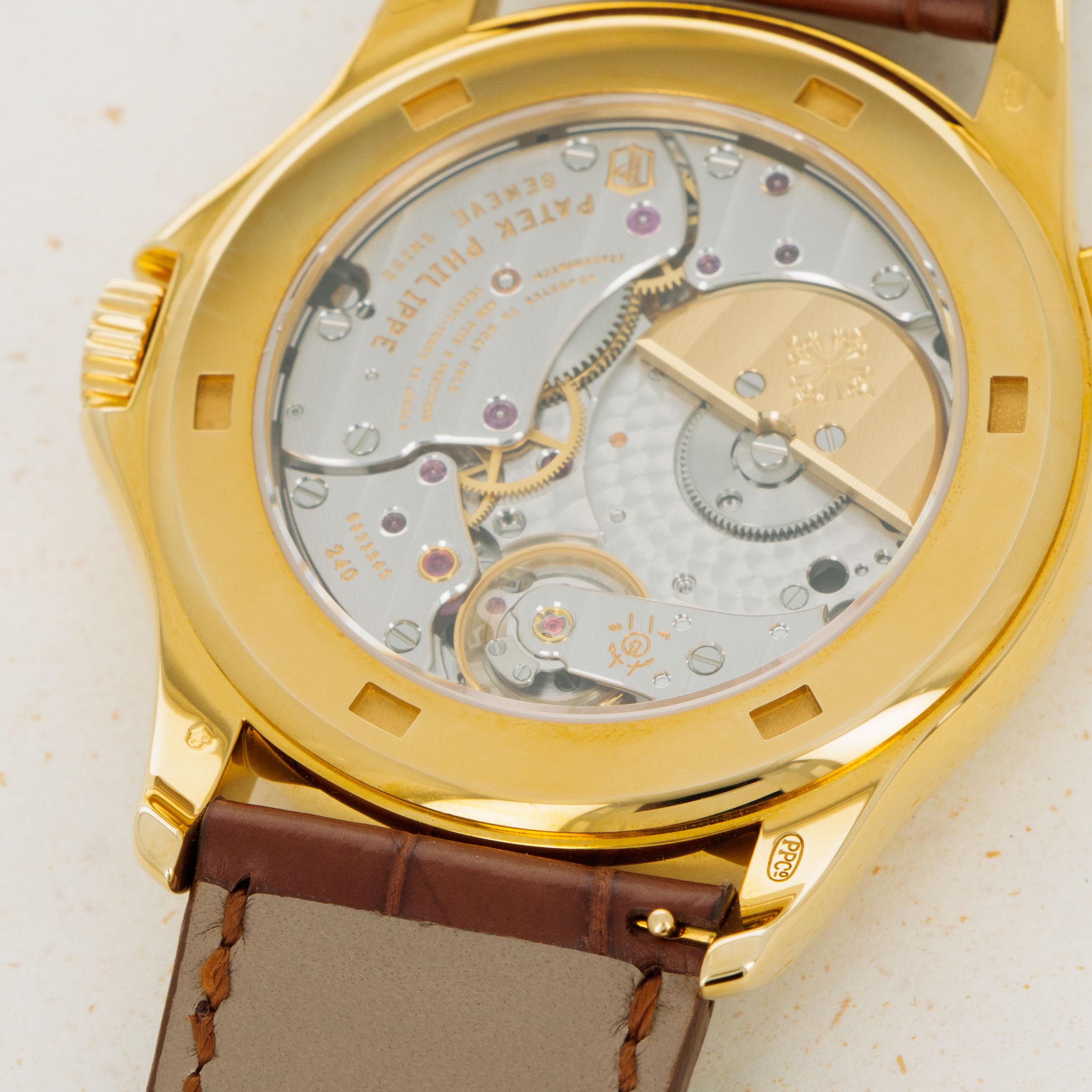 PATEK PHILIPPE ゴールドキーホルダー Patek Philippe World Time 5130J 18k YG | Auctions | Loupe This