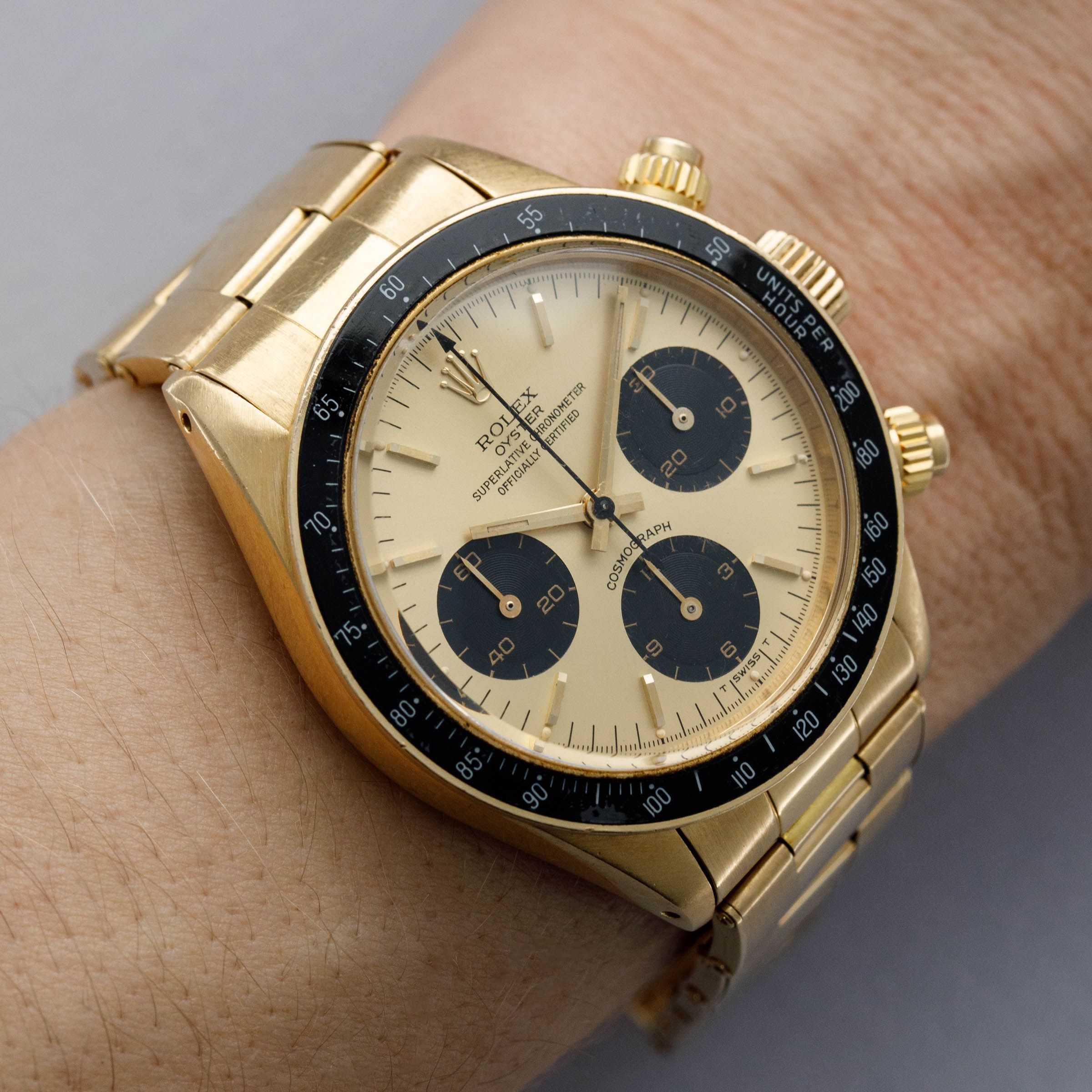 Rolex Cosmograph Daytona 6263 Champagne Dial 18k YG | Auctions