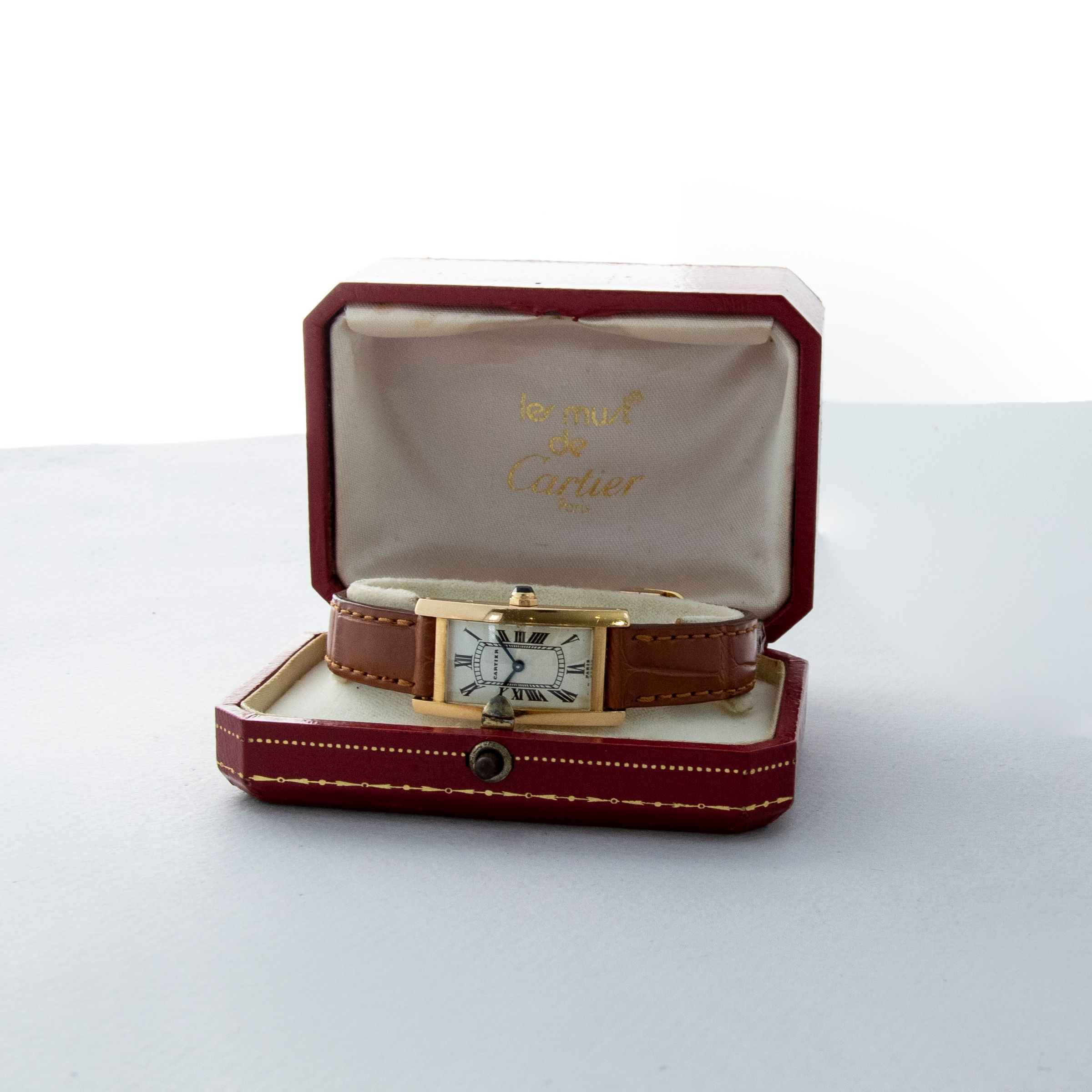 Cartier Paris Tank Cintree Small Size 18k YG | Auctions | Loupe This