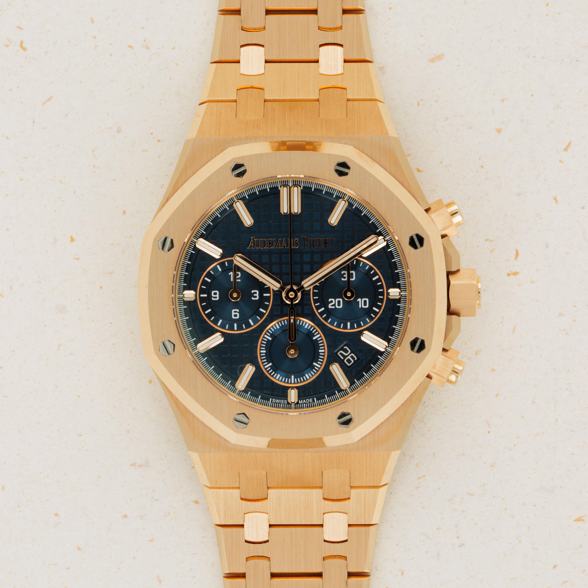 Royal oak outlet gold blue dial