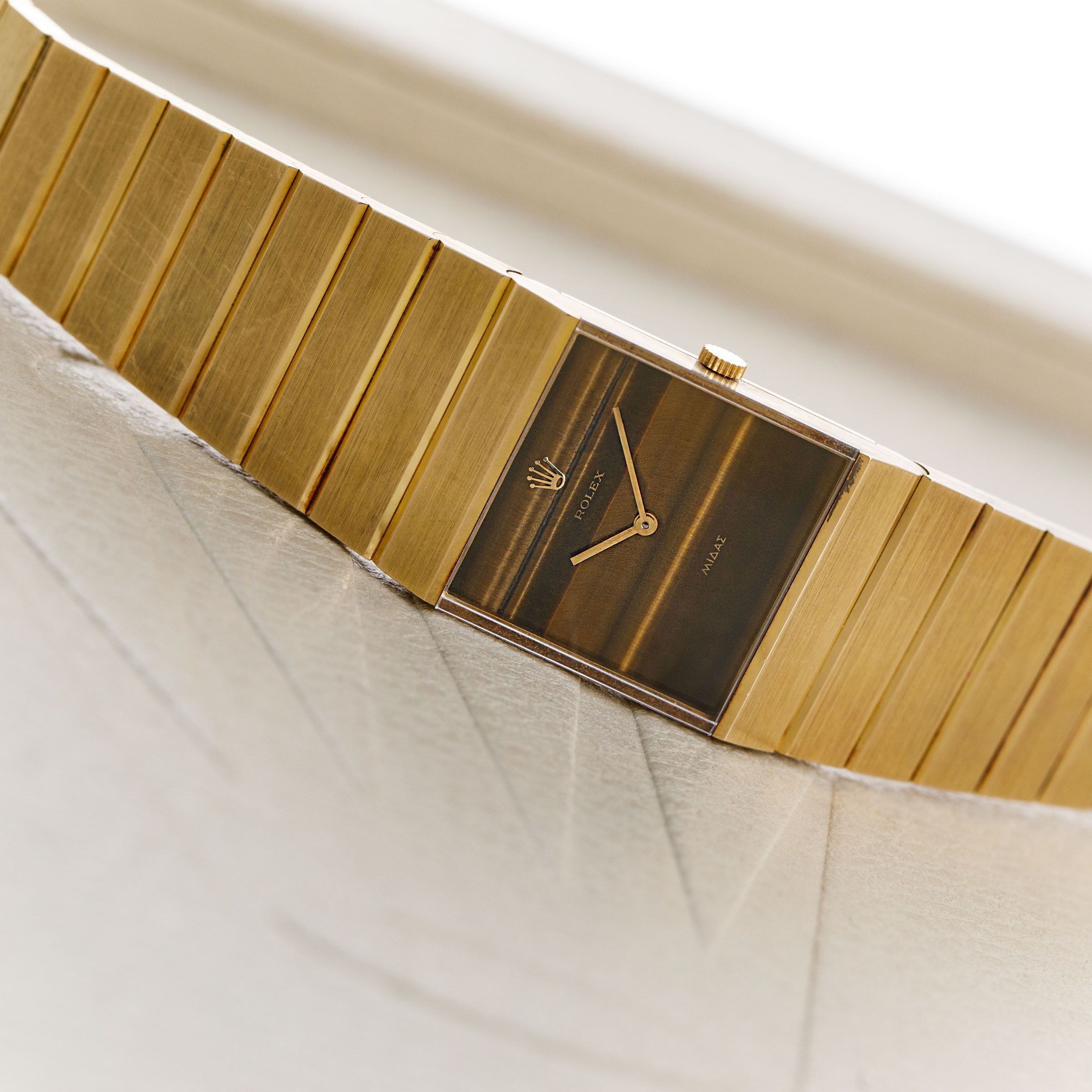CHINGGIS Gold 1リッター39% Rolex King Midas 4316 Tiger's Eye Dial 18k YG | Auctions | Loupe This