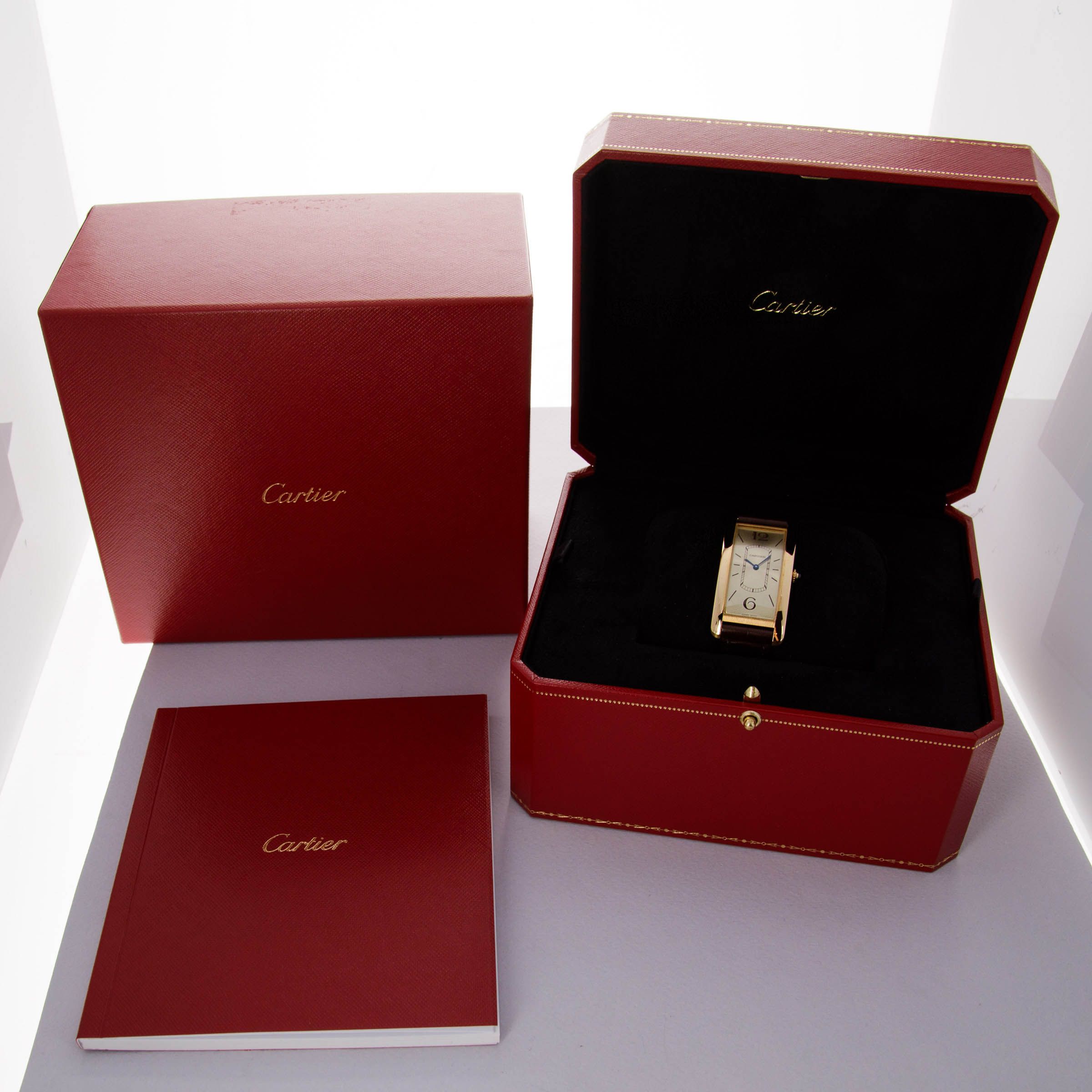Cartier Tank Cintree WGTA0026 Champagne DIal 18k YG | Auctions