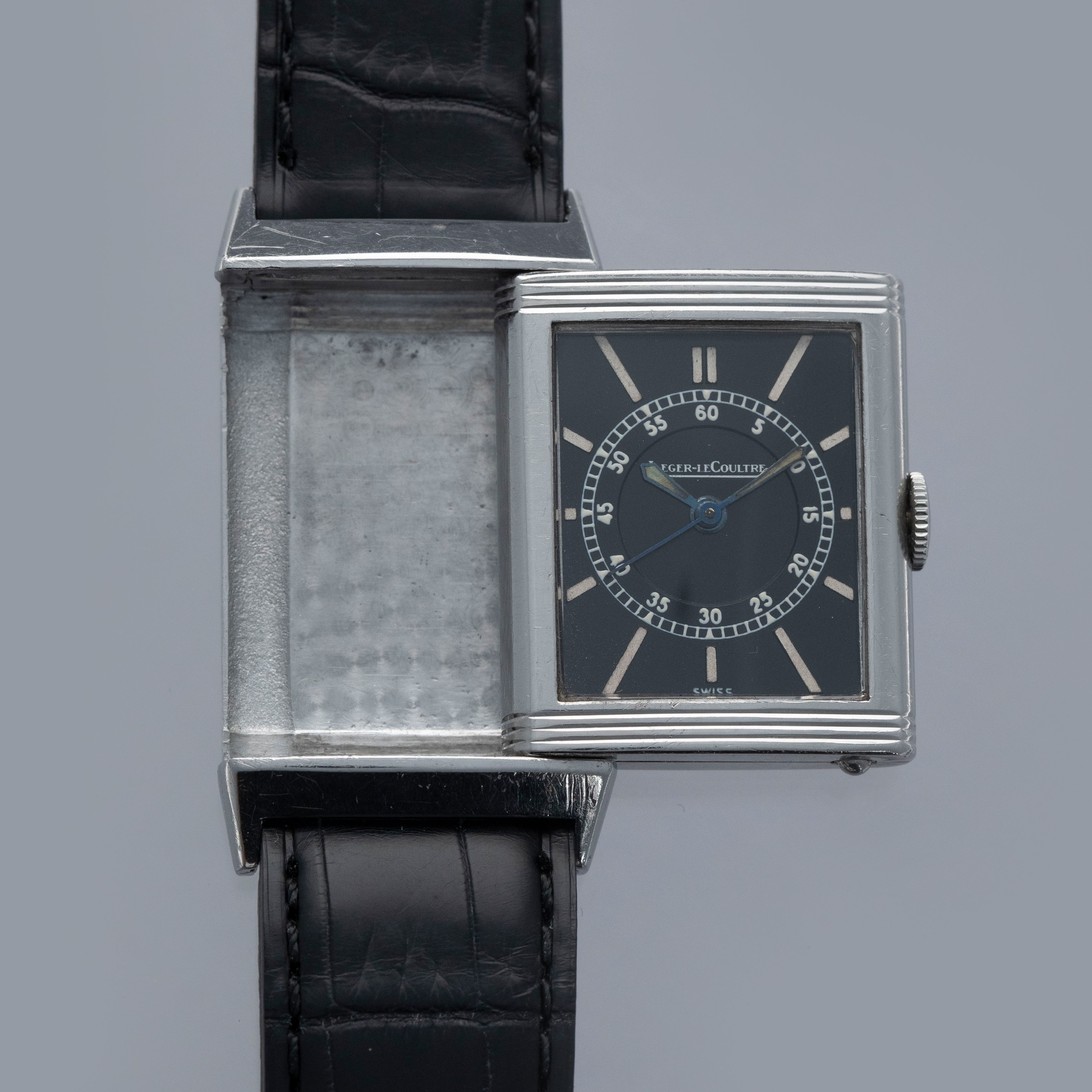 Jaeger-LeCoultre Reverso Black Dial 1930's Staybrite Steel