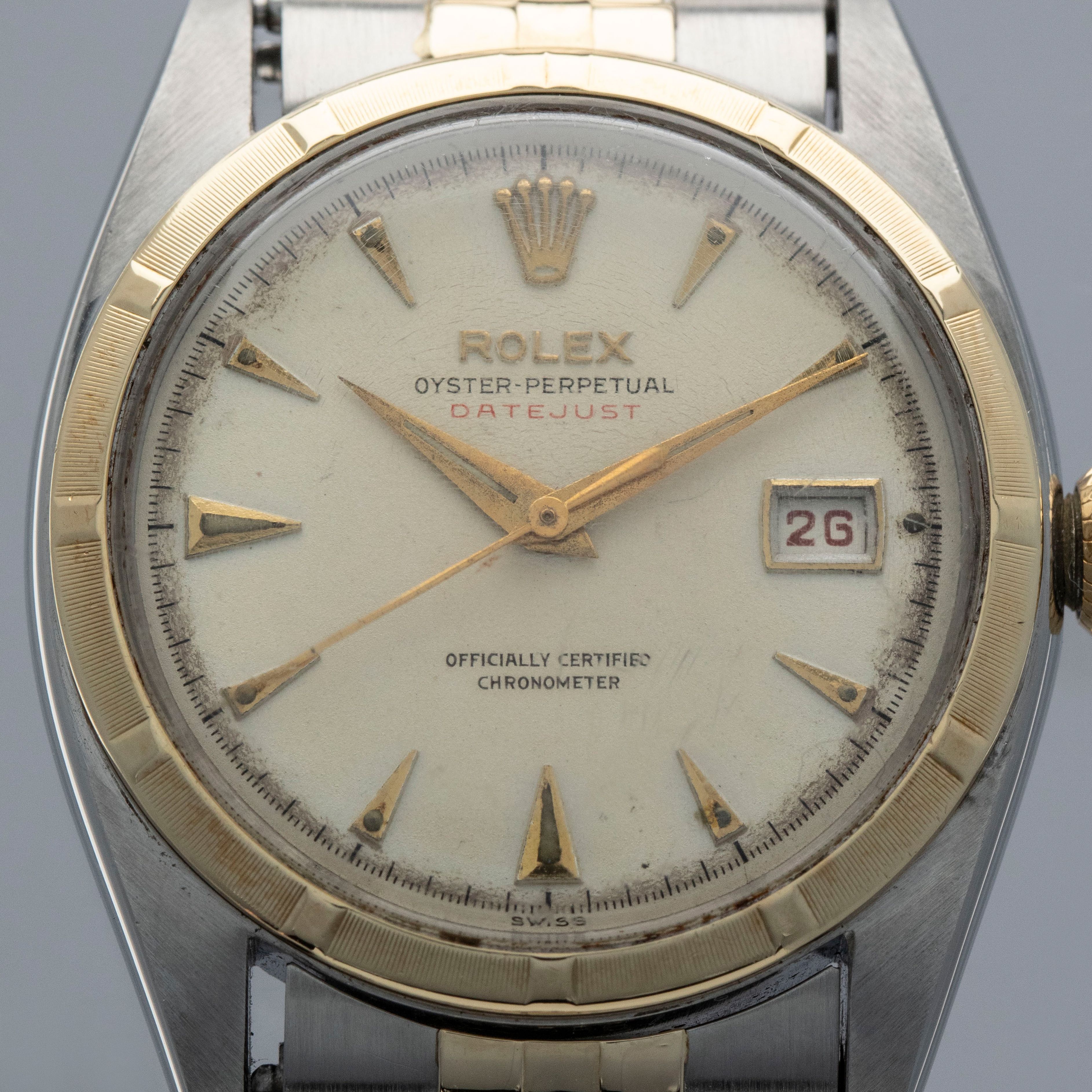 Rolex Datejust 6105 Red Datejust Ovettone Two-Tone | Auctions