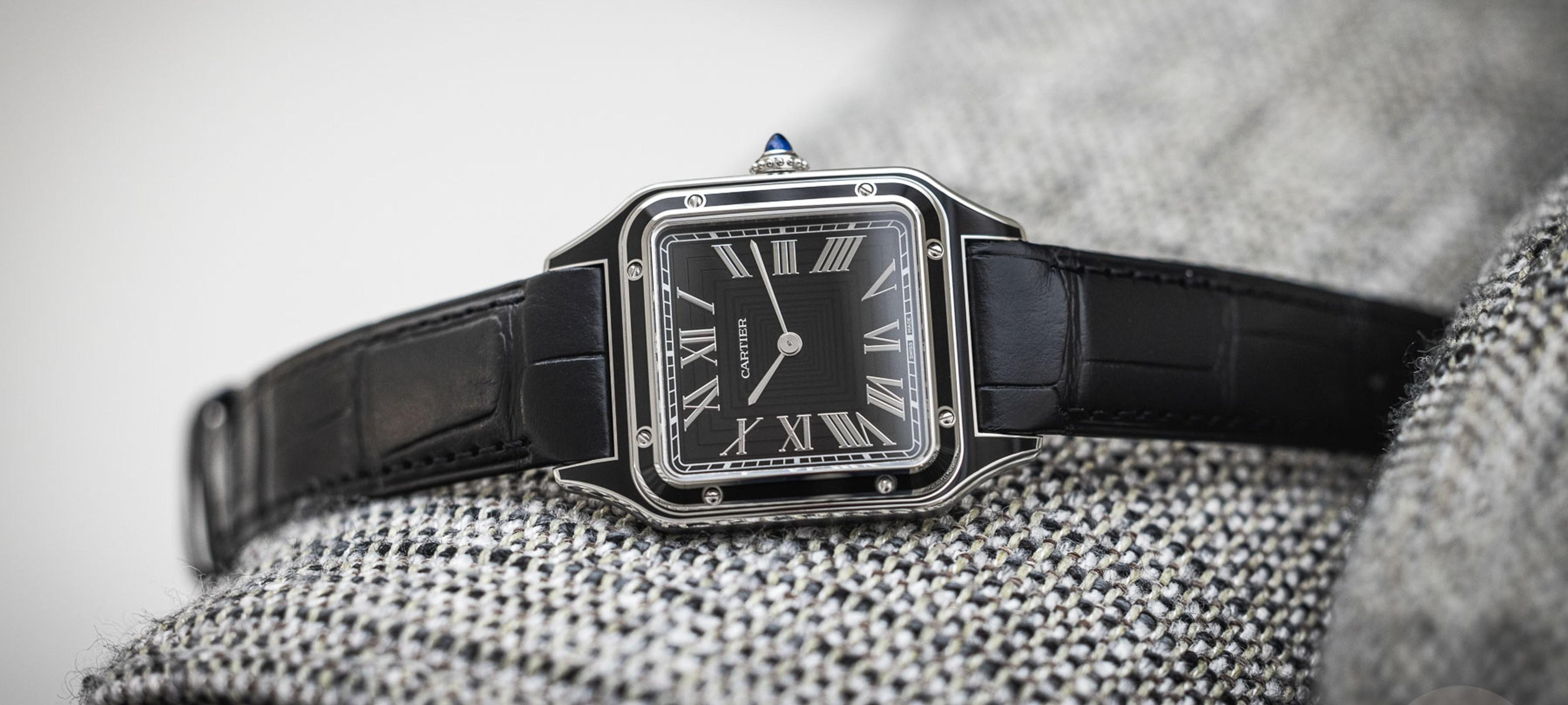 Going Over To The Dark Side: Hands-On With The Black Lacquer Cartier Santos-Dumont