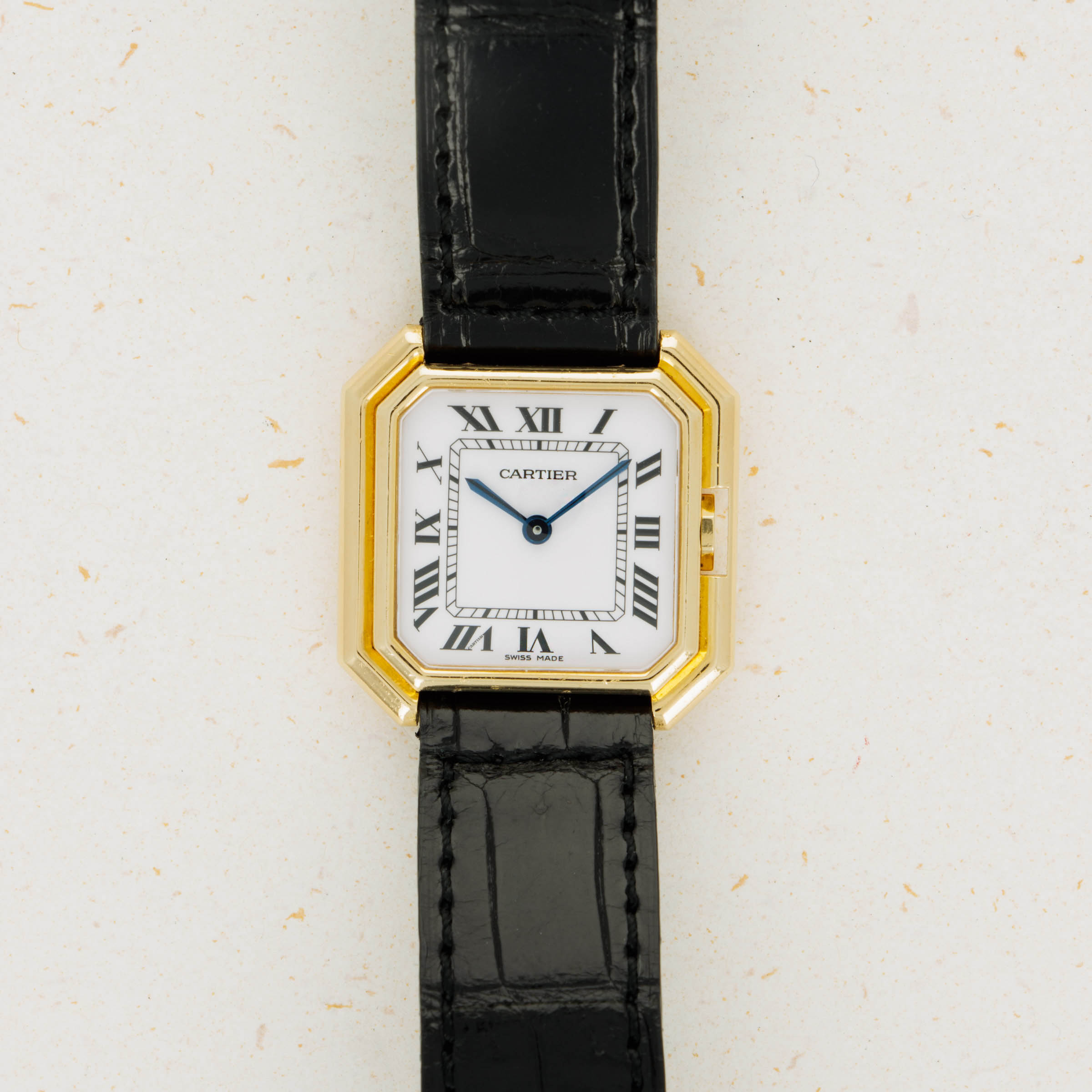 Cartier Tank Ceinture 78099 18k YG Auctions Loupe This