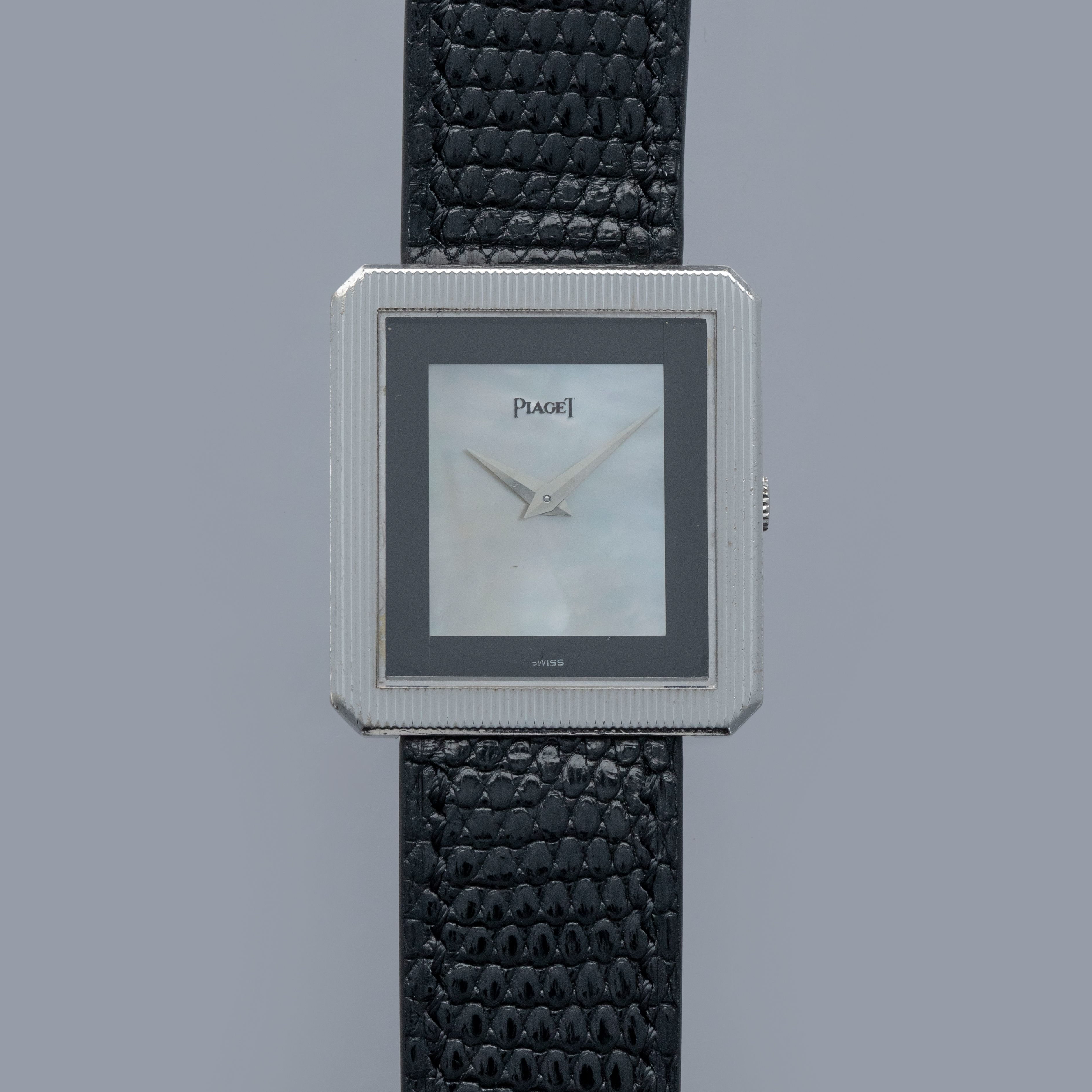 Piaget Protocole 9154 Mother of Pearl and Onyx Dial 18k WG