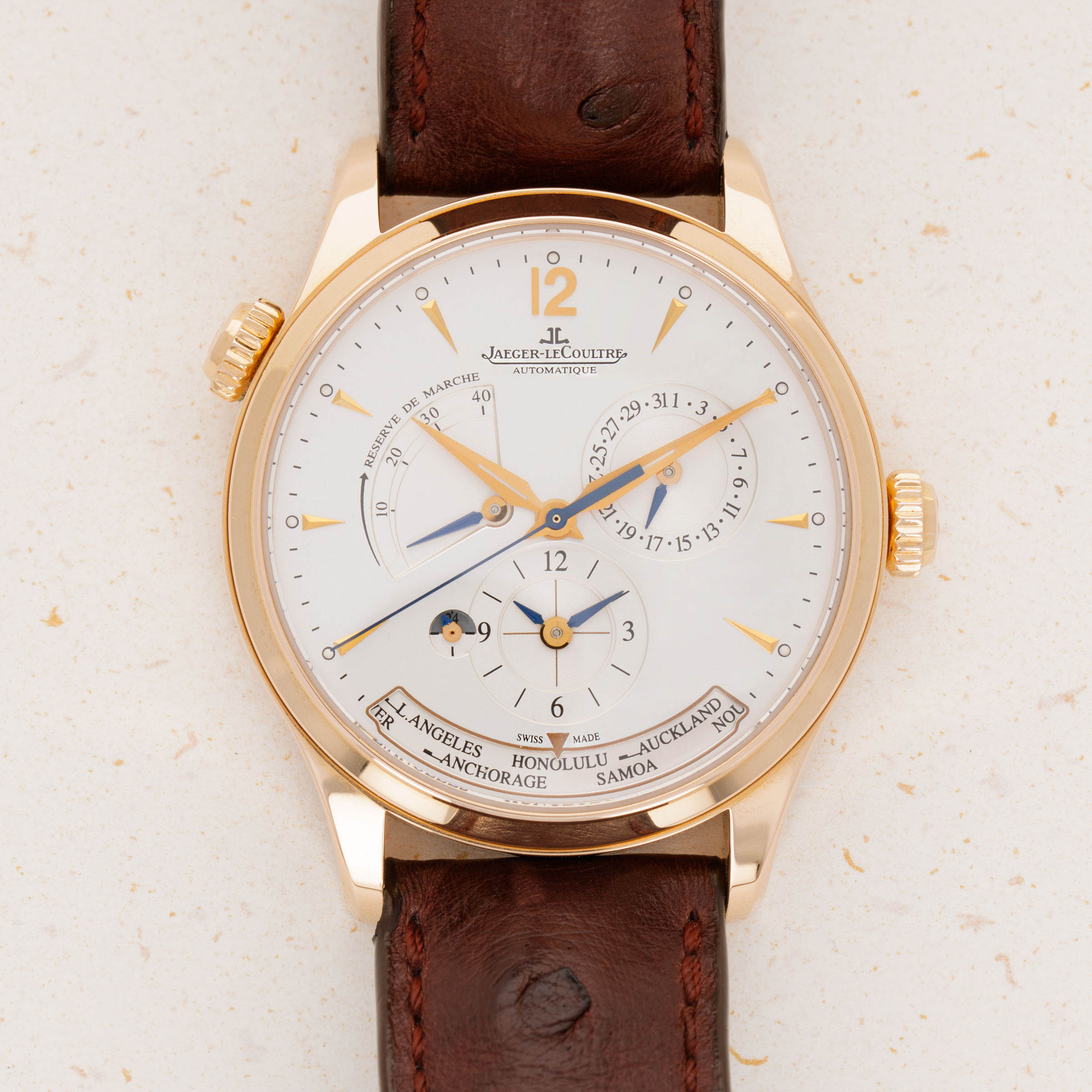 Jaeger lecoultre hotsell master geographic gold