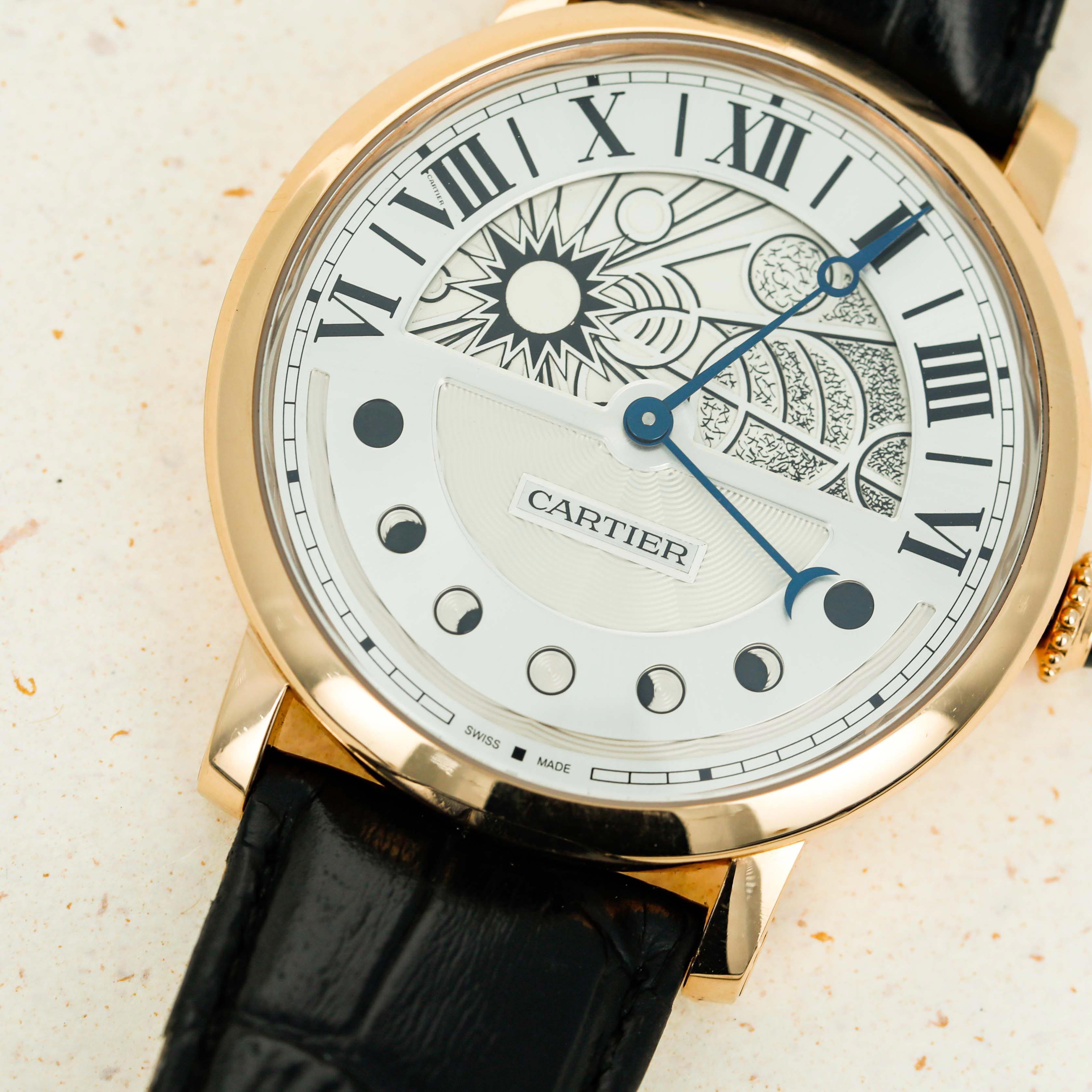 Cartier Rotonde de Cartier 45 Day and Night 3674 18k Rose Gold