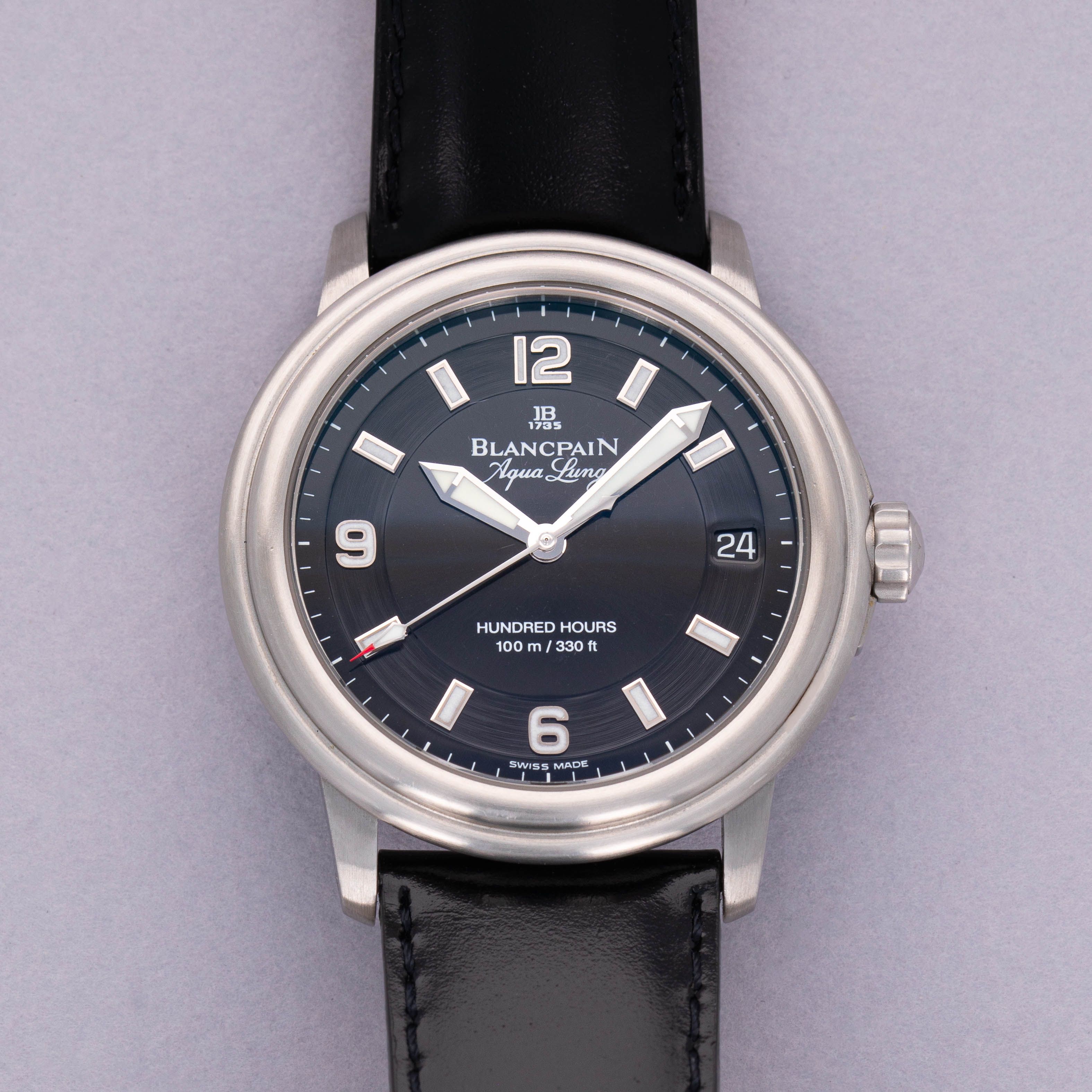 Blancpain Leman Aqualung 2100 1130A Limited Edition Stainless Steel Auctions Loupe This