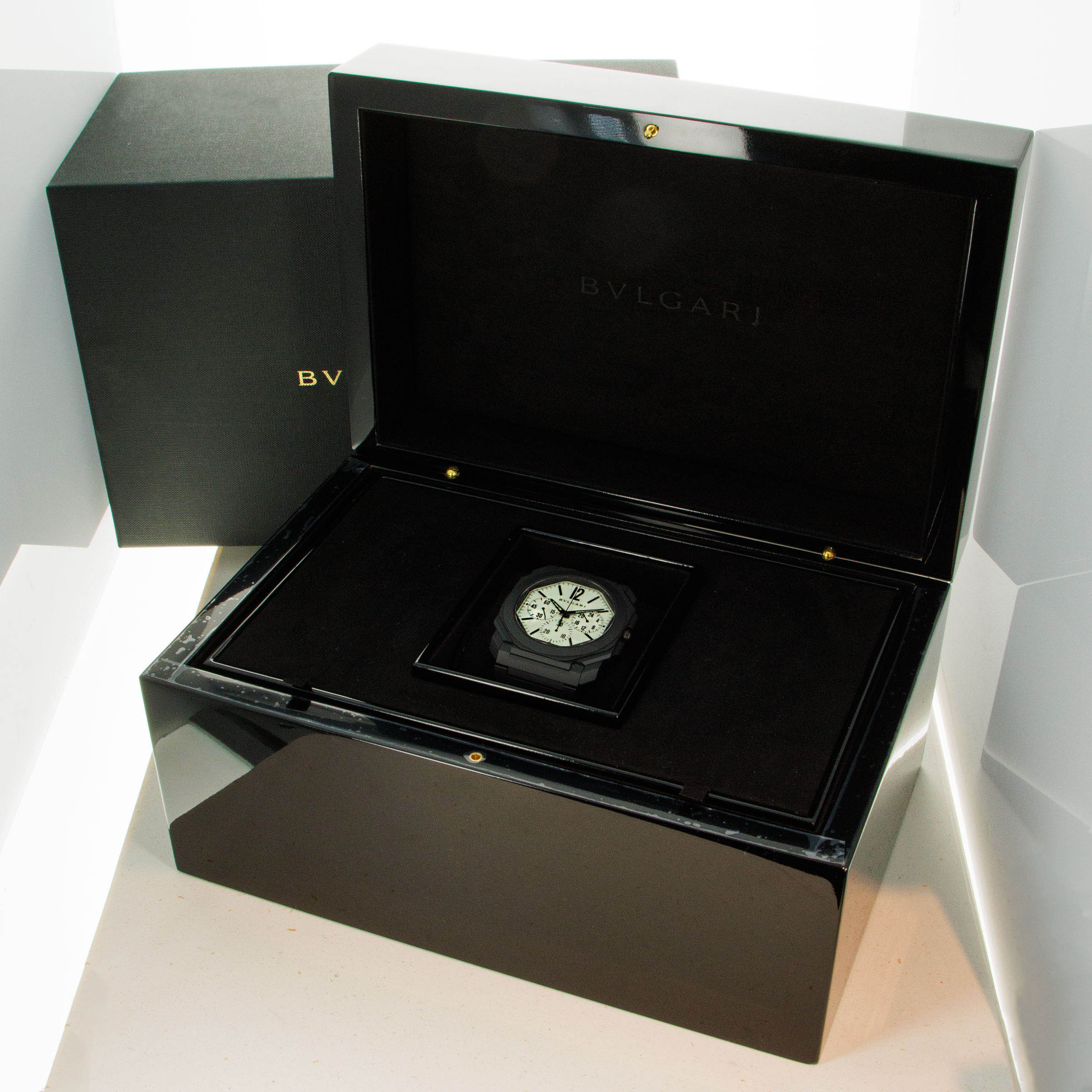 Bulgari Octo Finissimo Chronograph GMT Ceramic for Revolution