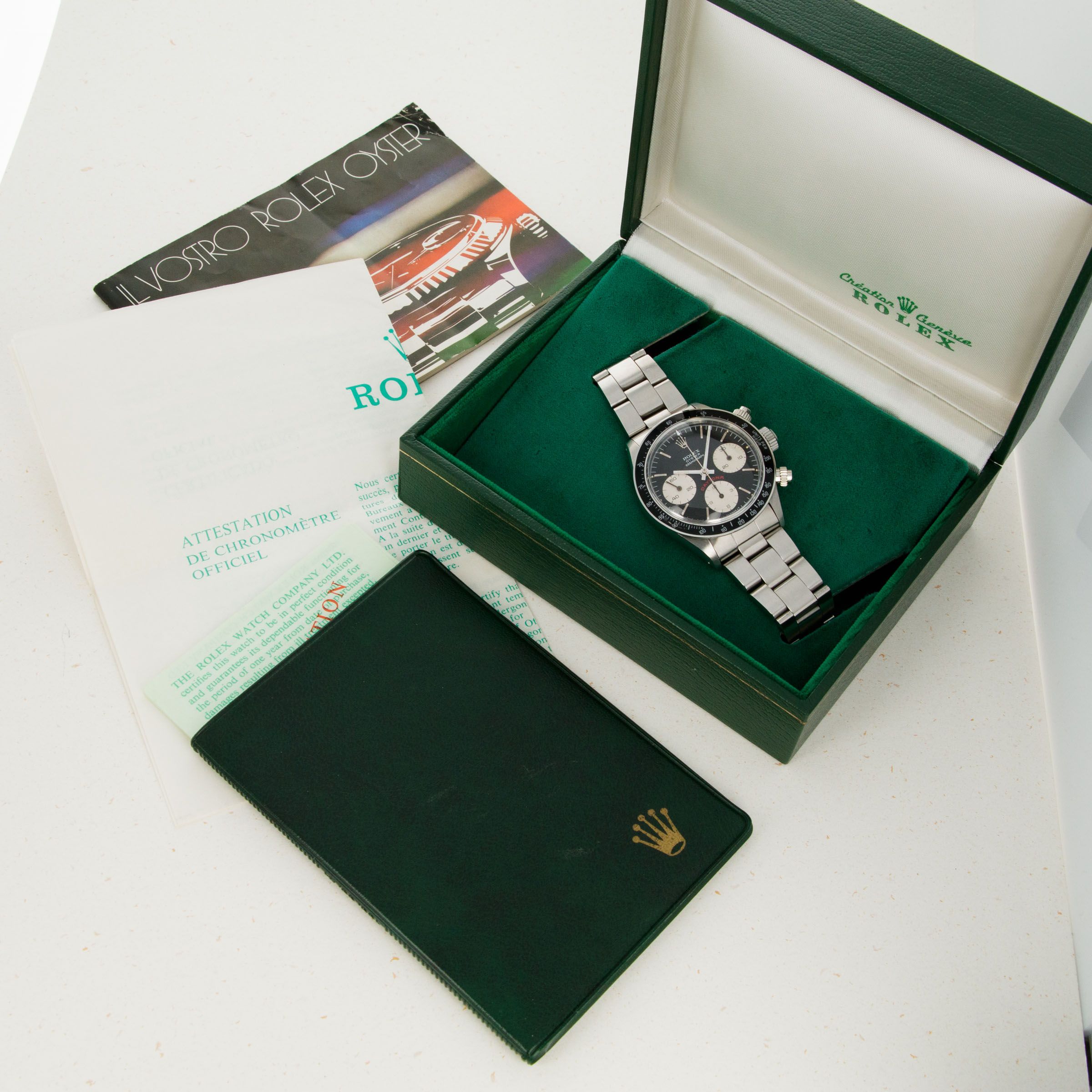 Rolex Daytona 6263 Floating Big Red Box and Papers | Auctions