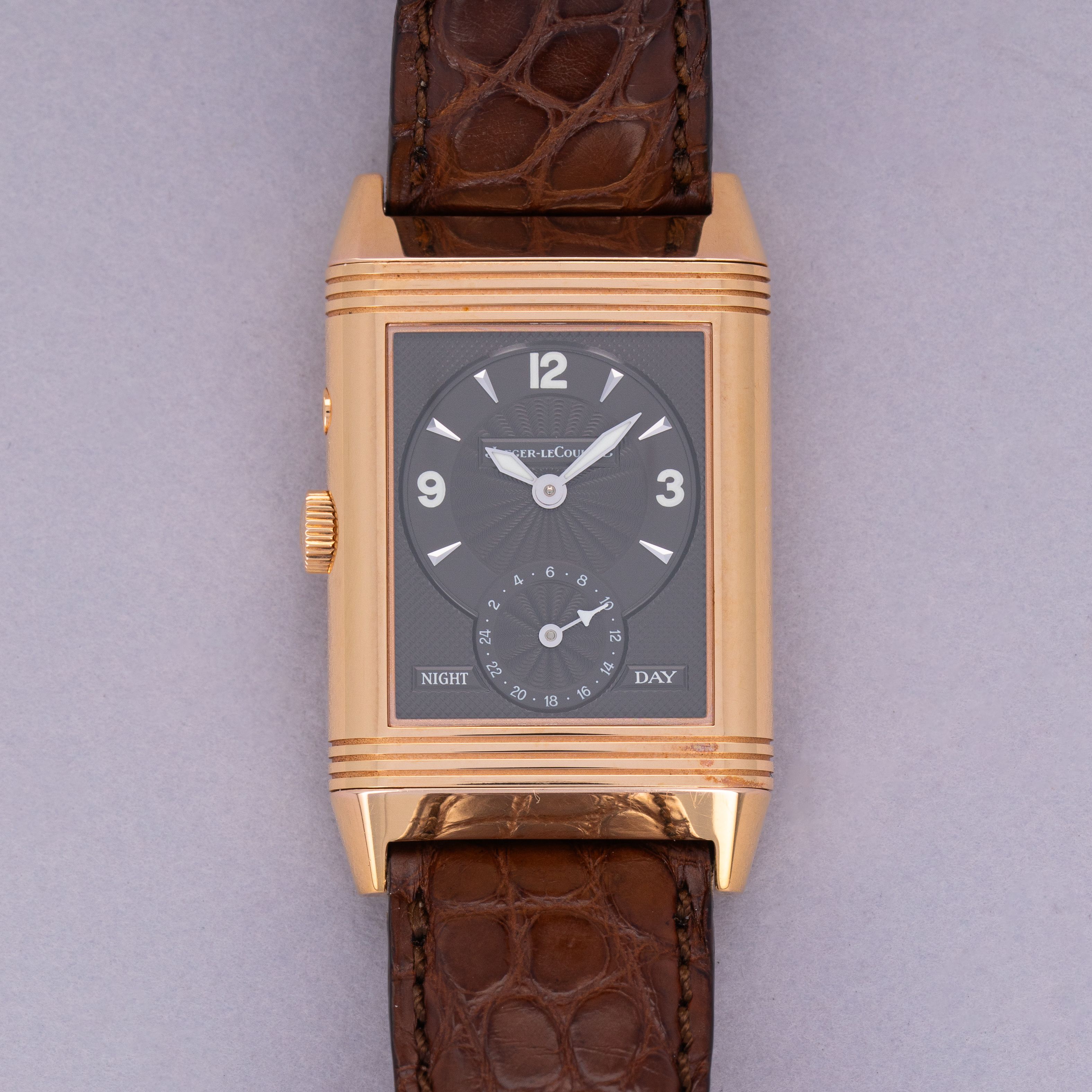 Jaeger LeCoultre Reverso Duo Day and Night 270.2.54 18k Rose Gold