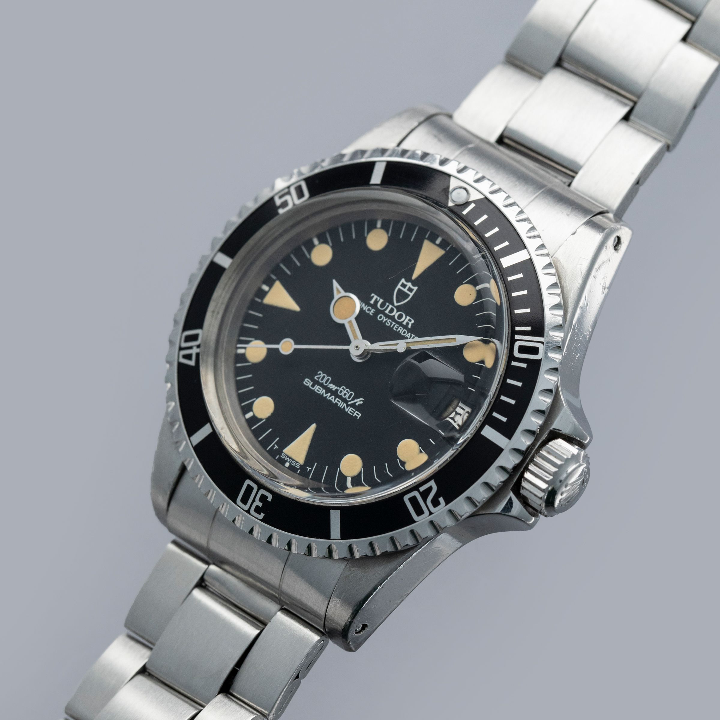 Tudor Submariner Date 76100 Lollipop Hand | Auctions | Loupe This