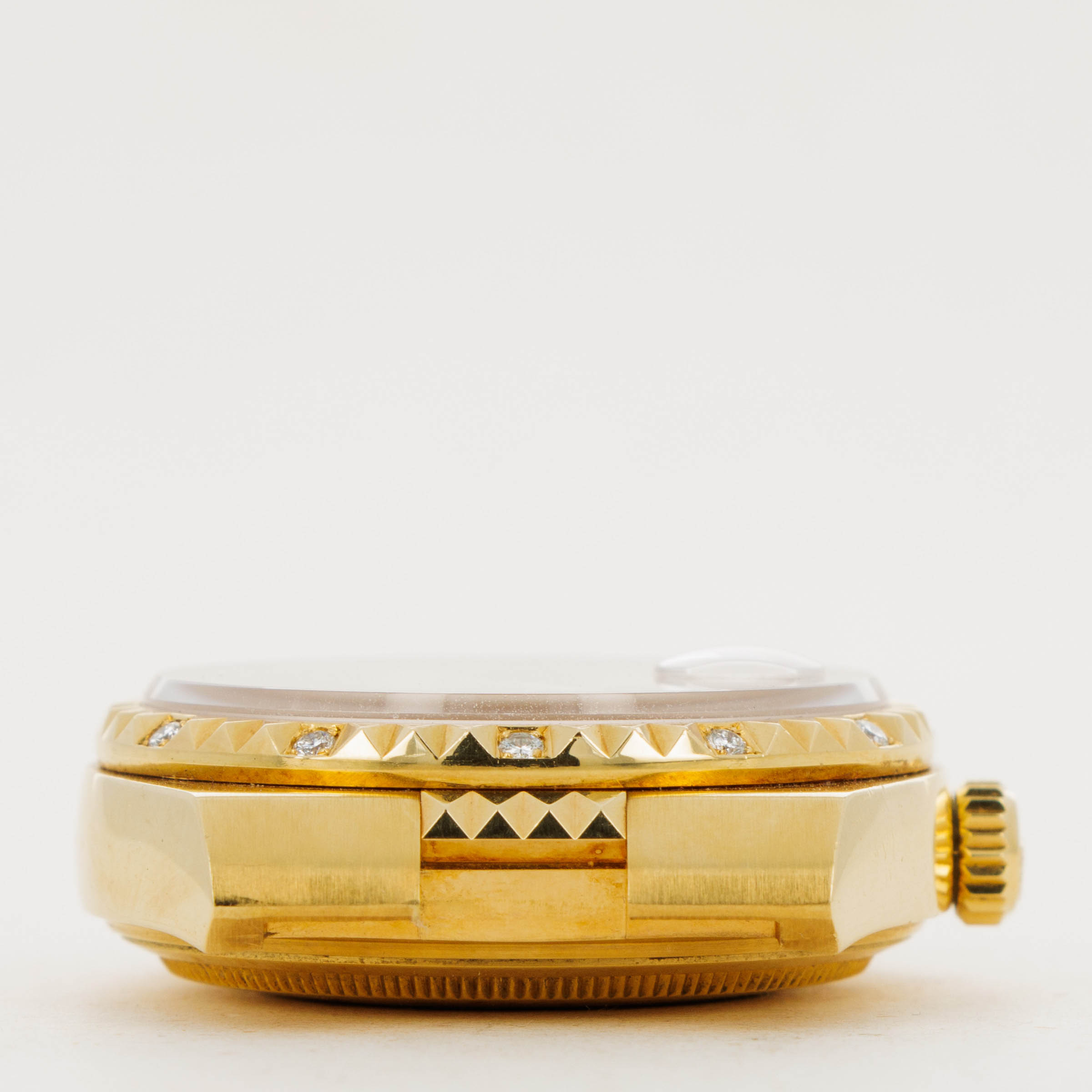 Rolex Oysterquartz 19038 Pyramid Diamond Bezel and Bracelet