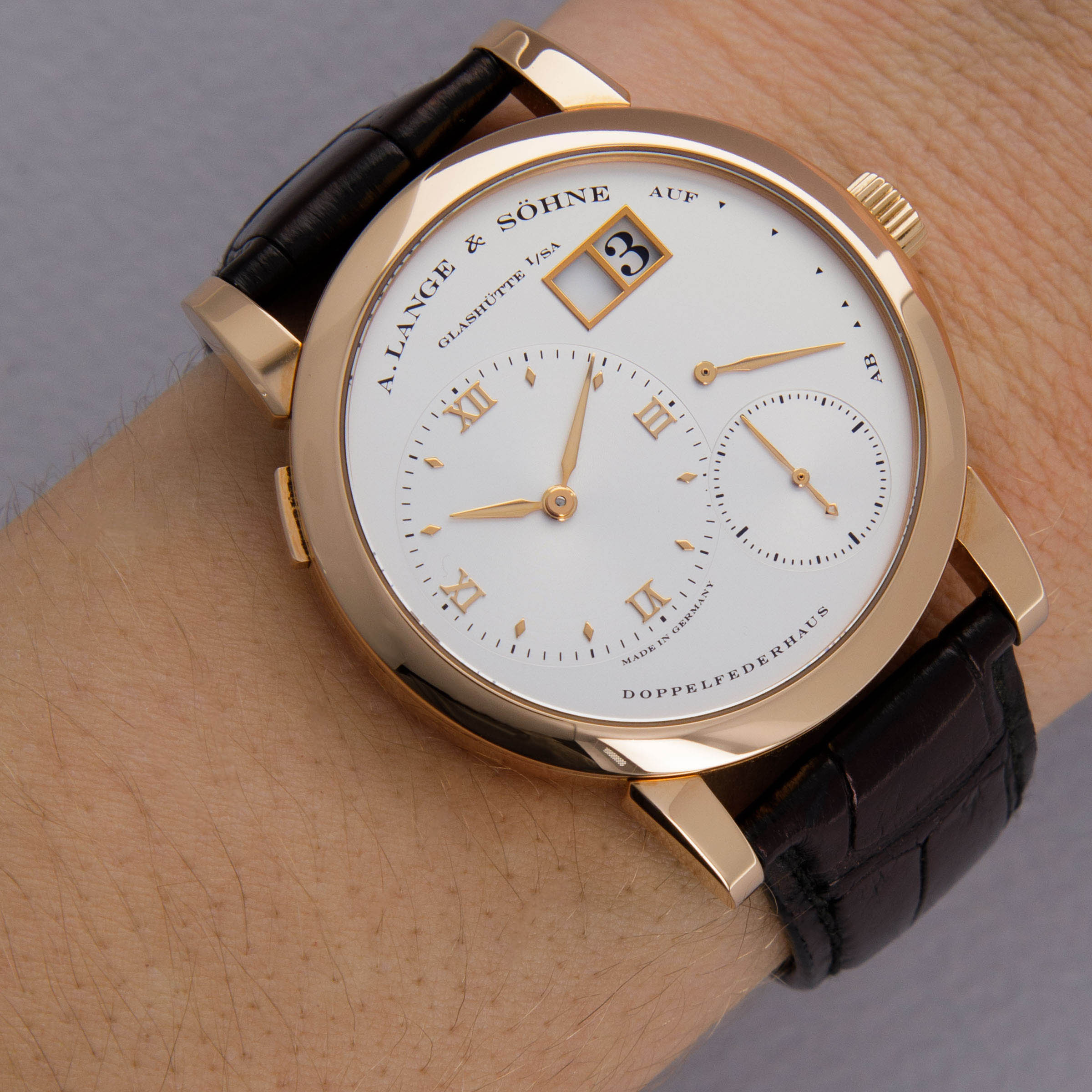 A. Lange & Sohne Lange 1 101.032 18k RG | Auctions | Loupe This