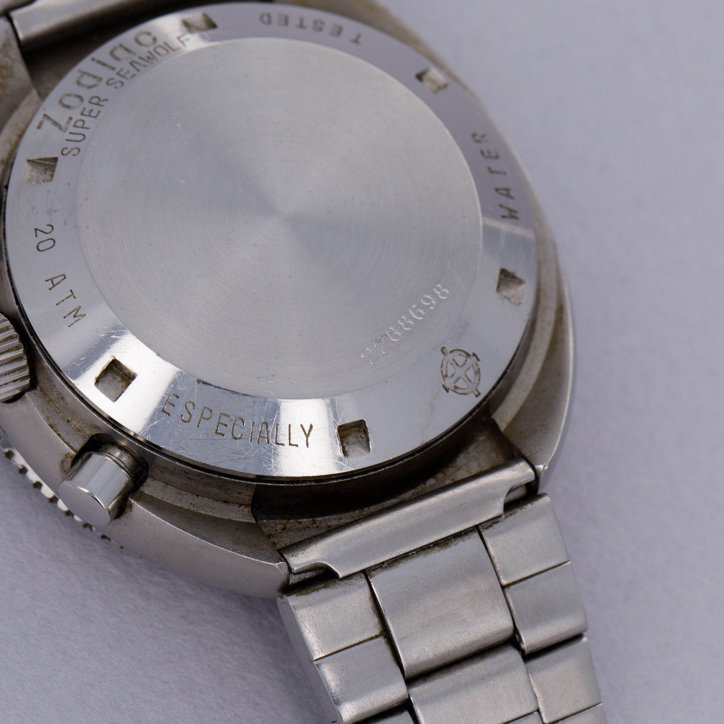 Zodiac Super Sea Wolf Chronograph Steel 872-843 Box and Papers