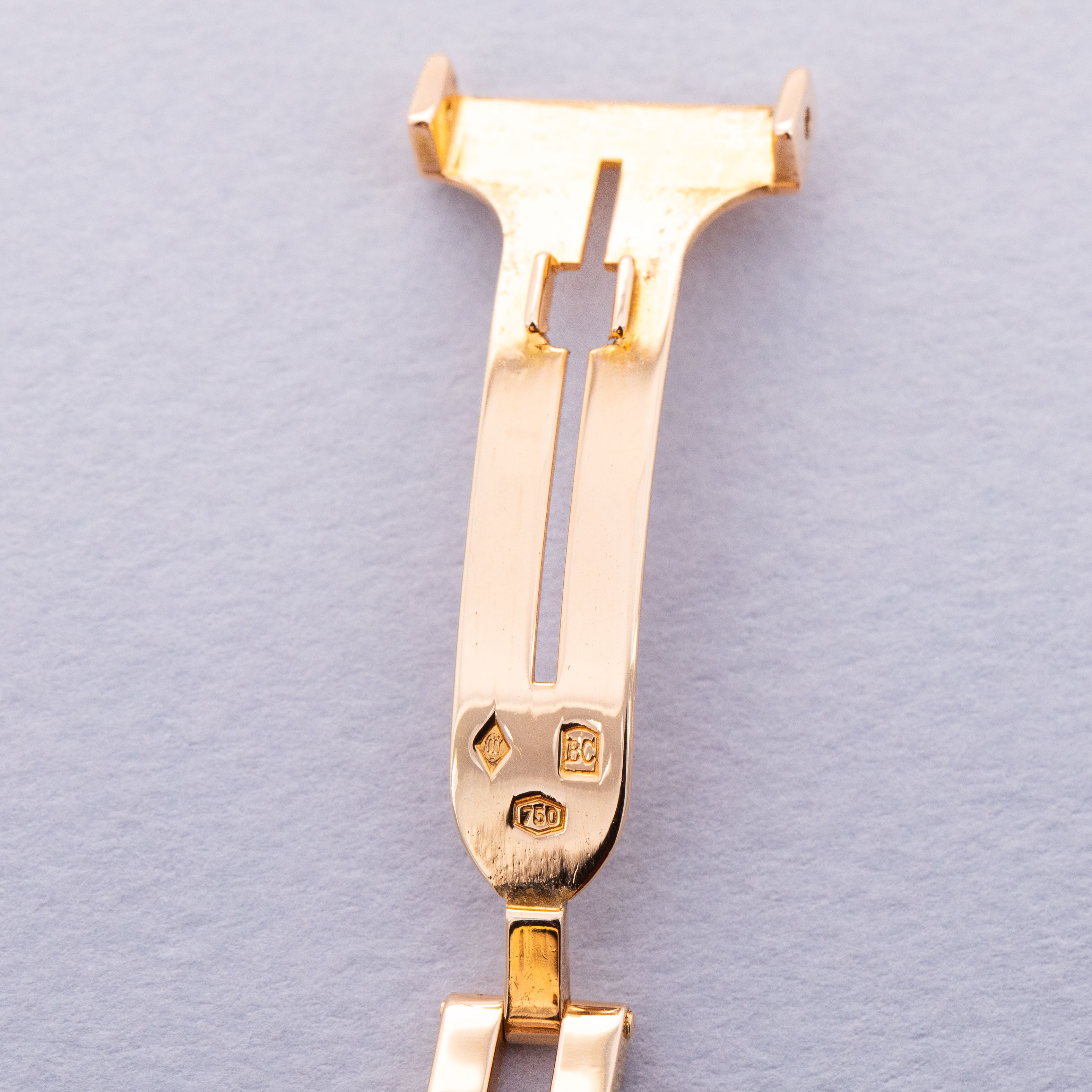 Cartier Tank Louis 78087 18k YG with Custom Bracelet | Auctions