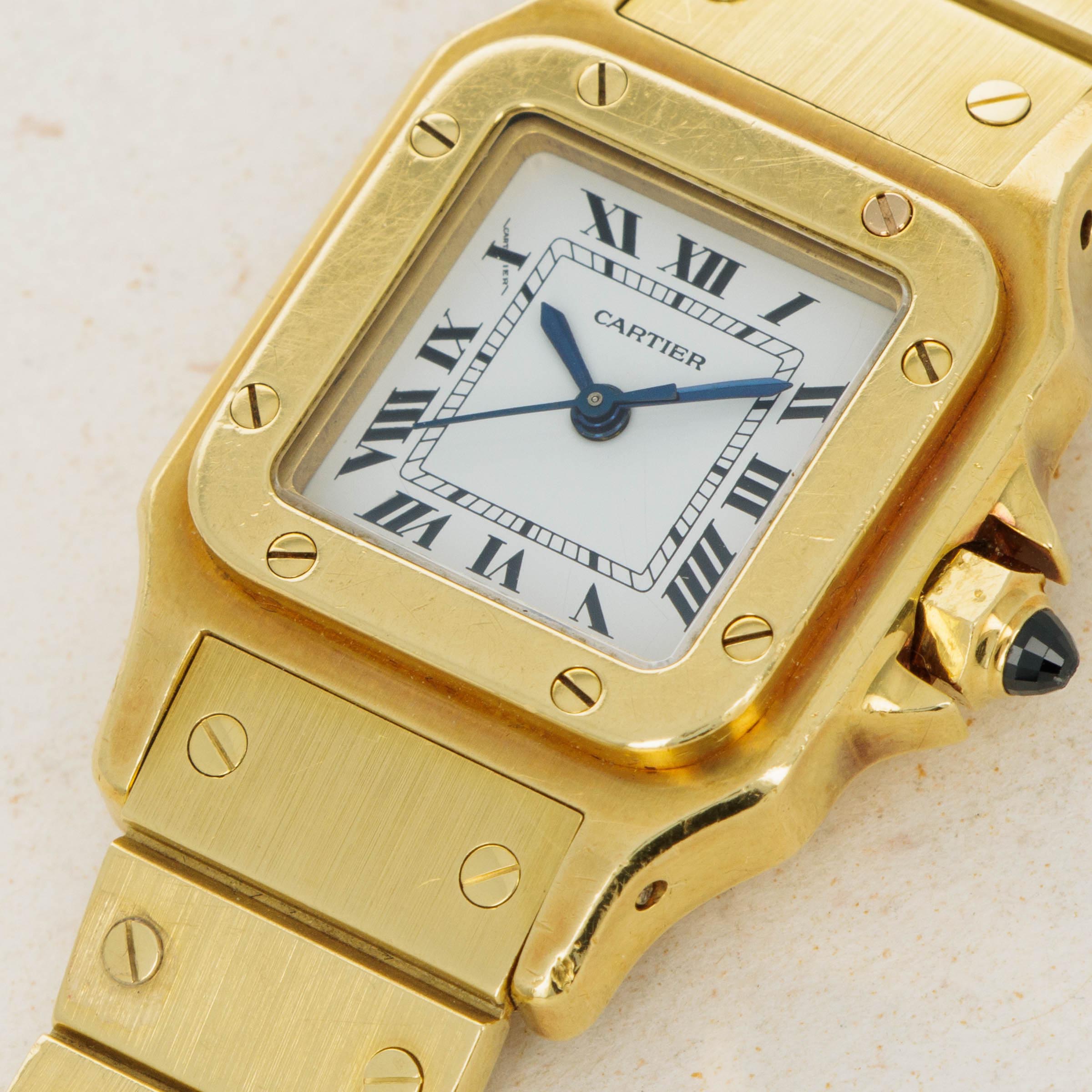 Cartier santos galbee online gold