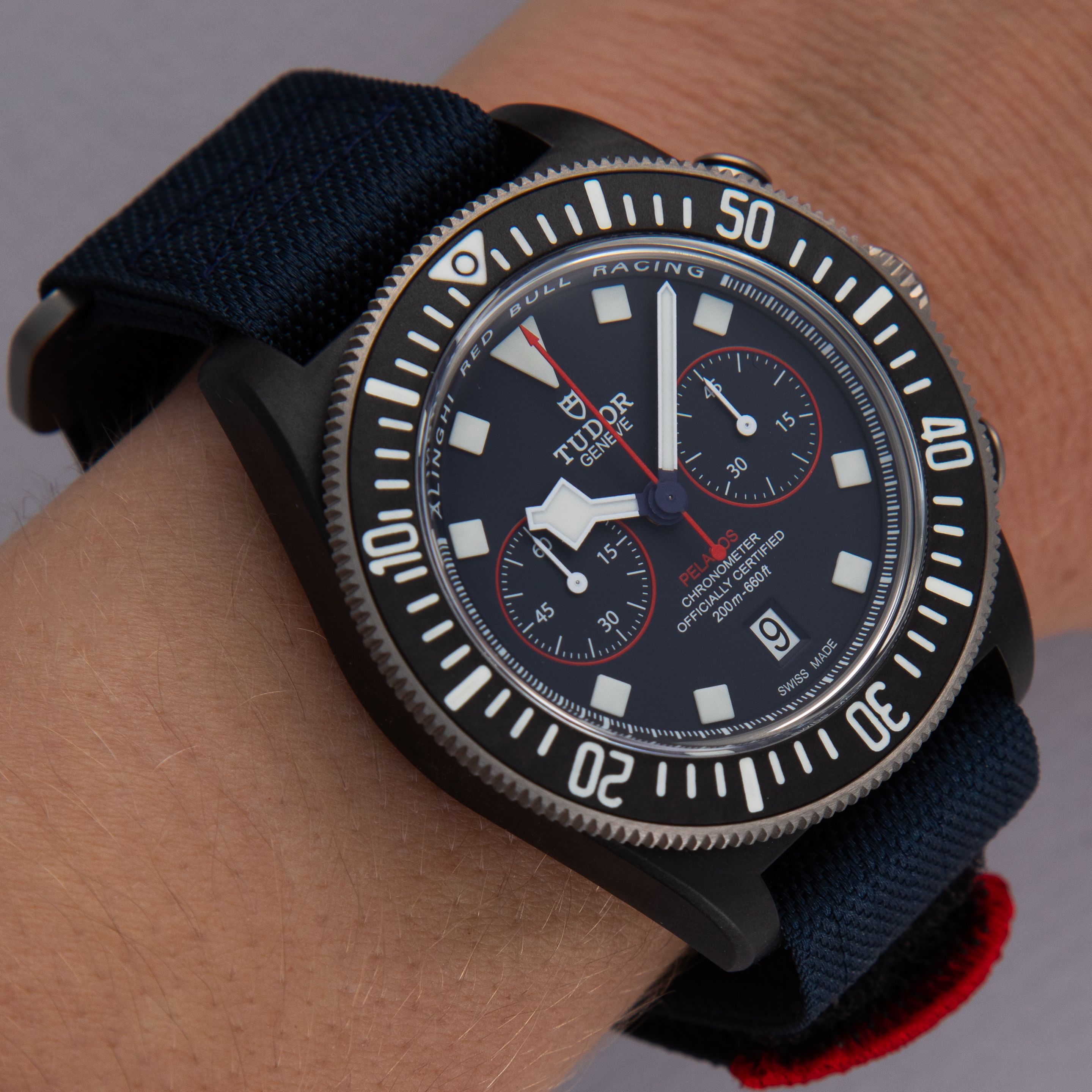Tudor Pelagos FXD Chronograph 25807KN-0001 Alinghi Redbull Racing