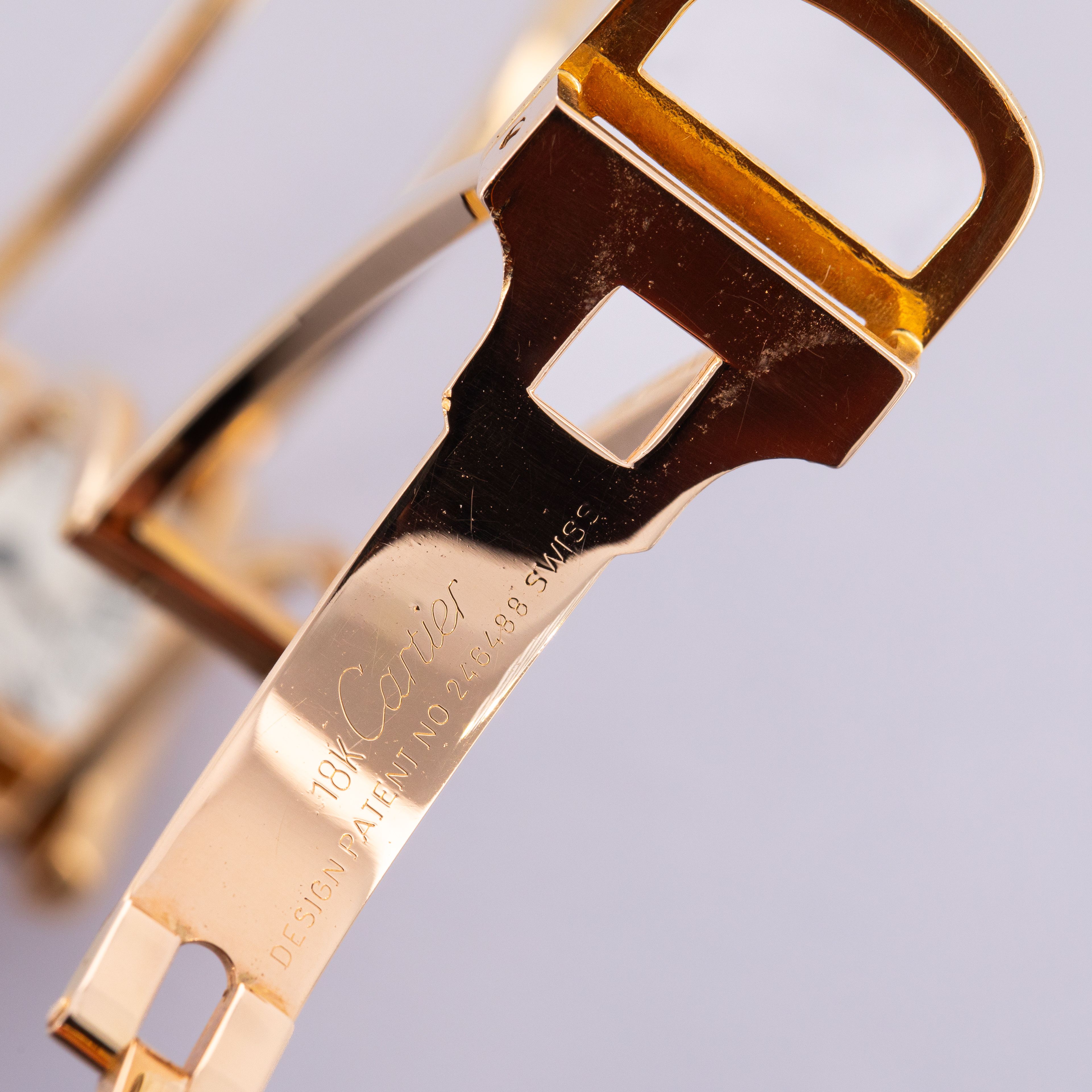 Cartier Tank Louis 78087 18k YG with Custom Bracelet | Auctions
