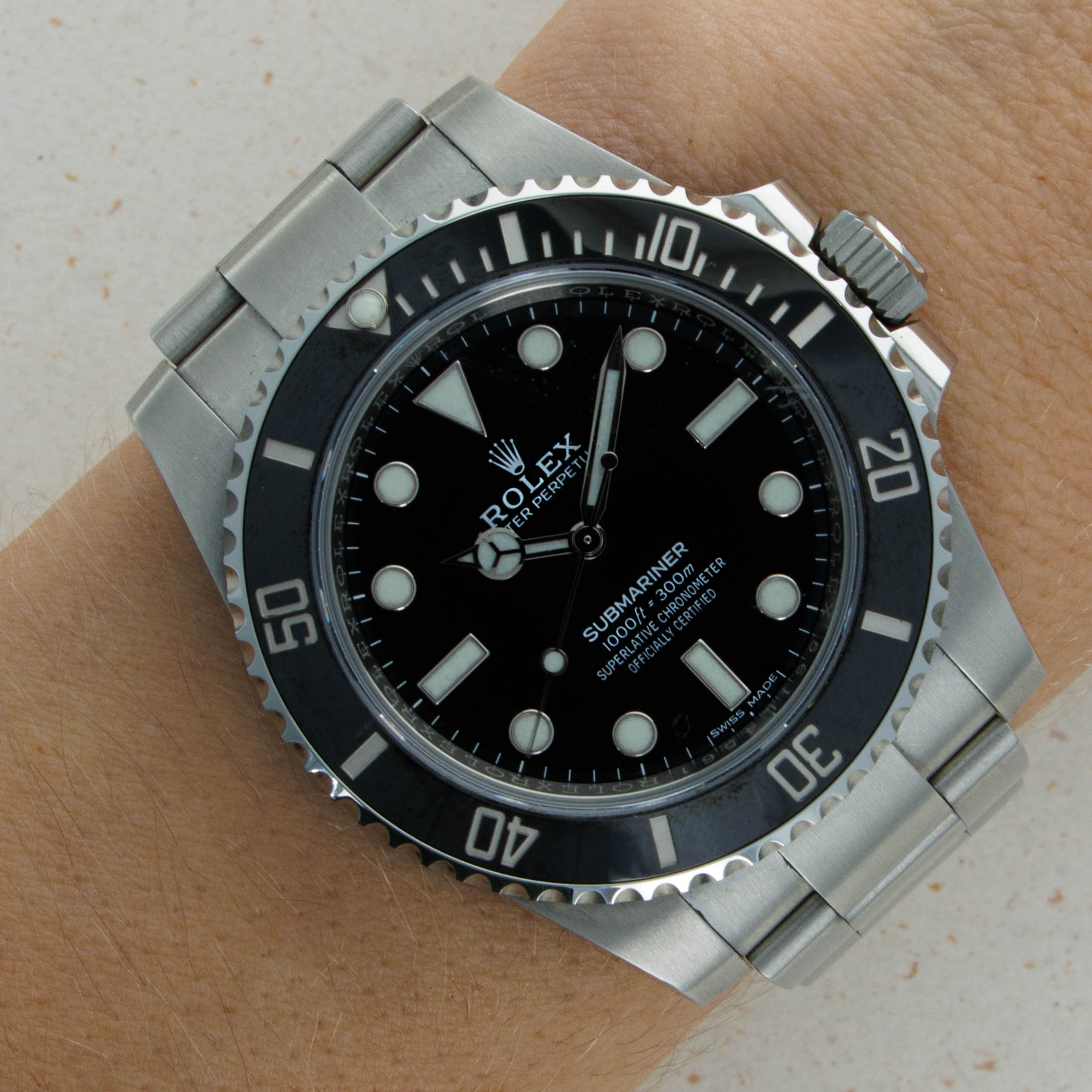 Rolex Submariner 114060 Non-Date Ceramic Bezel Box and Papers 