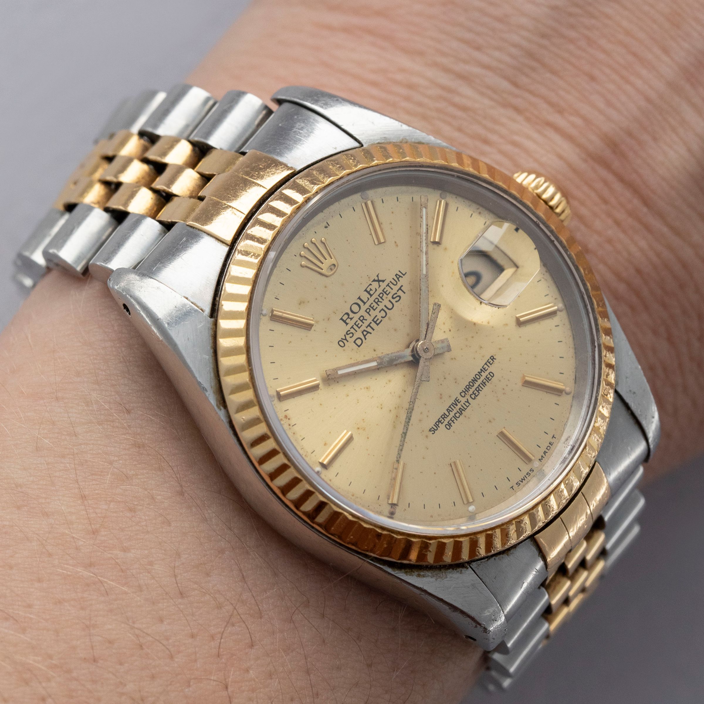 Rolex Datejust 16220 IBM 25th Anniversary Employee Two Tone Box