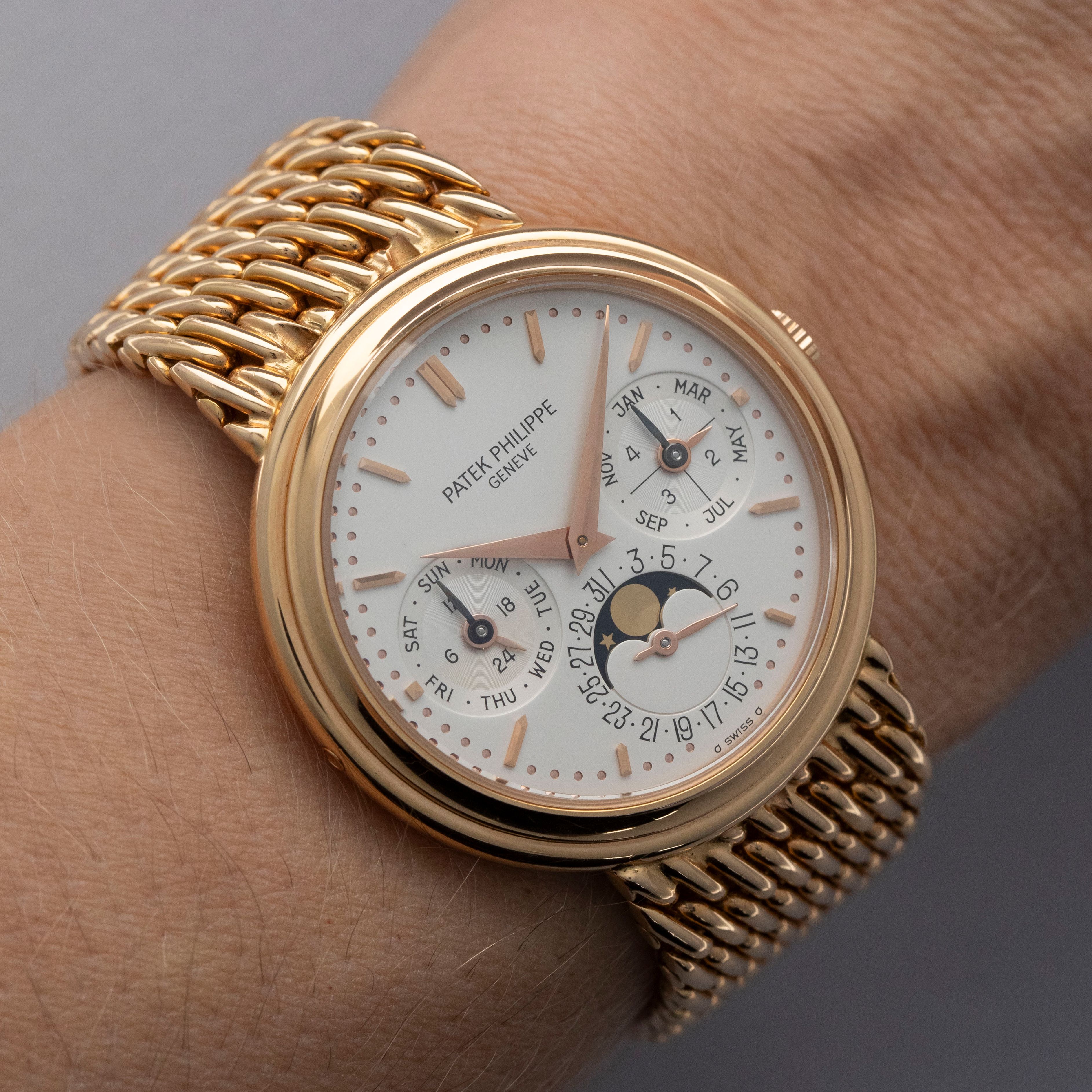 Patek Philippe Perpetual Calendar Moonphase 3945R 18k Rose Gold