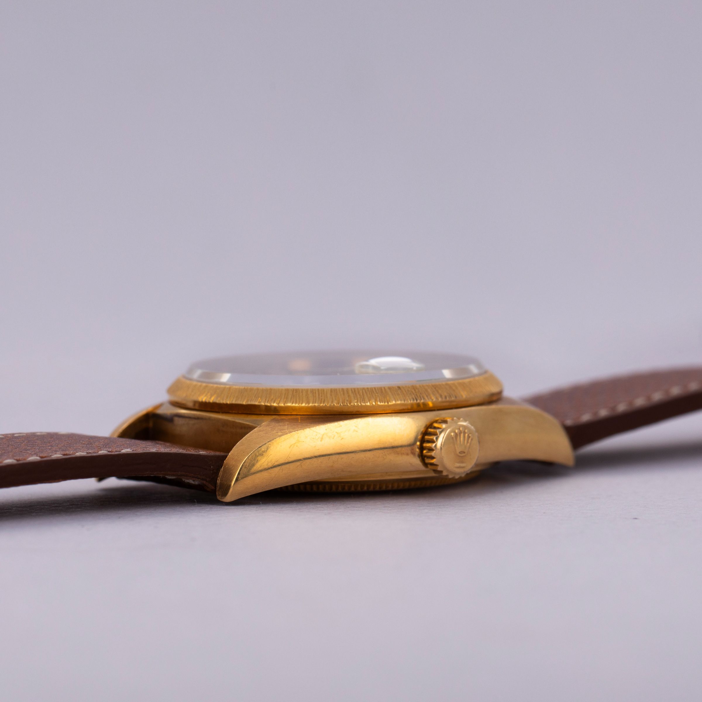 Rolex Day-Date 18078 Green Stella Dial Bark Bezel 18k YG