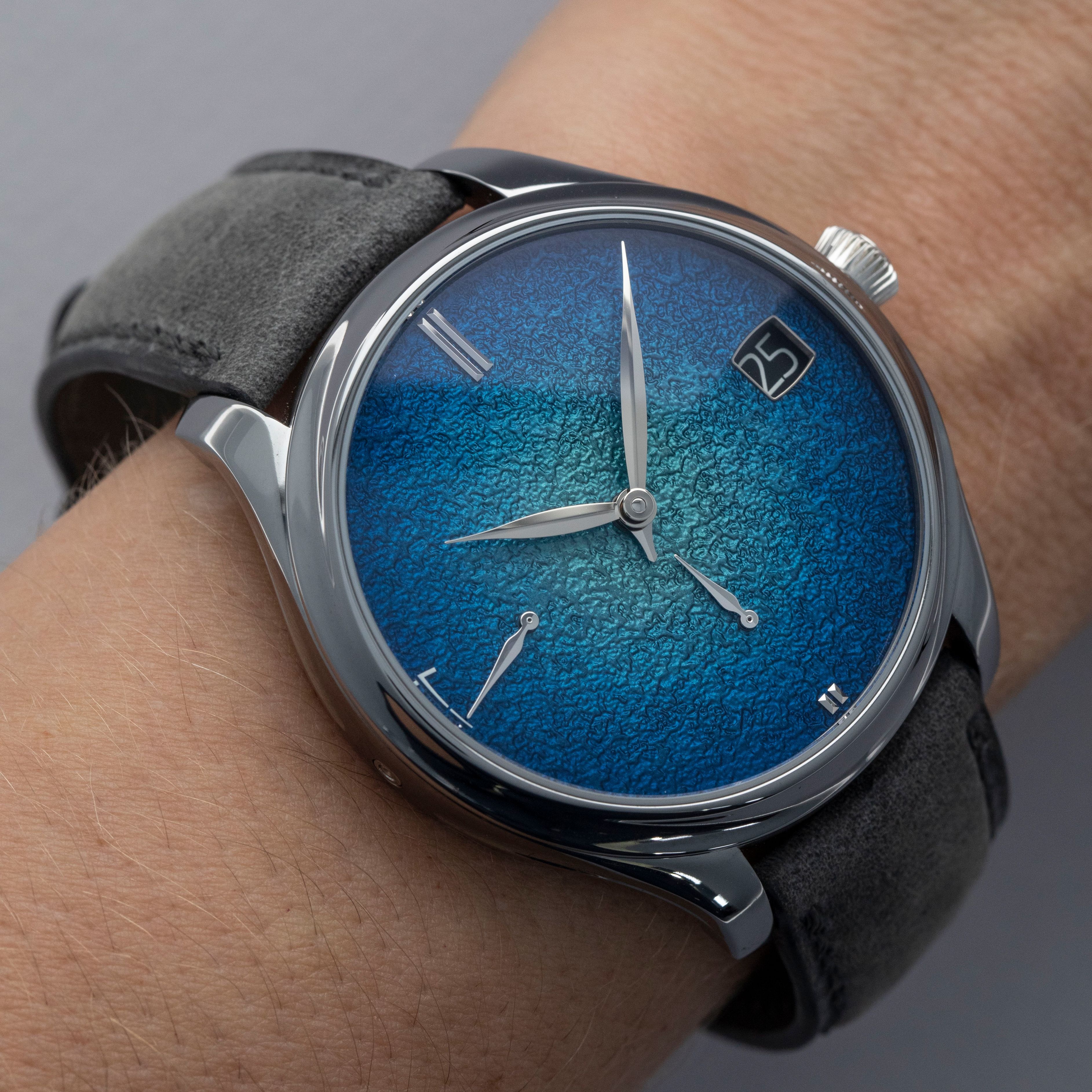 H. Moser & Cie. Endeavour Perpetual Calendar 1800-2000 Blue Enamel