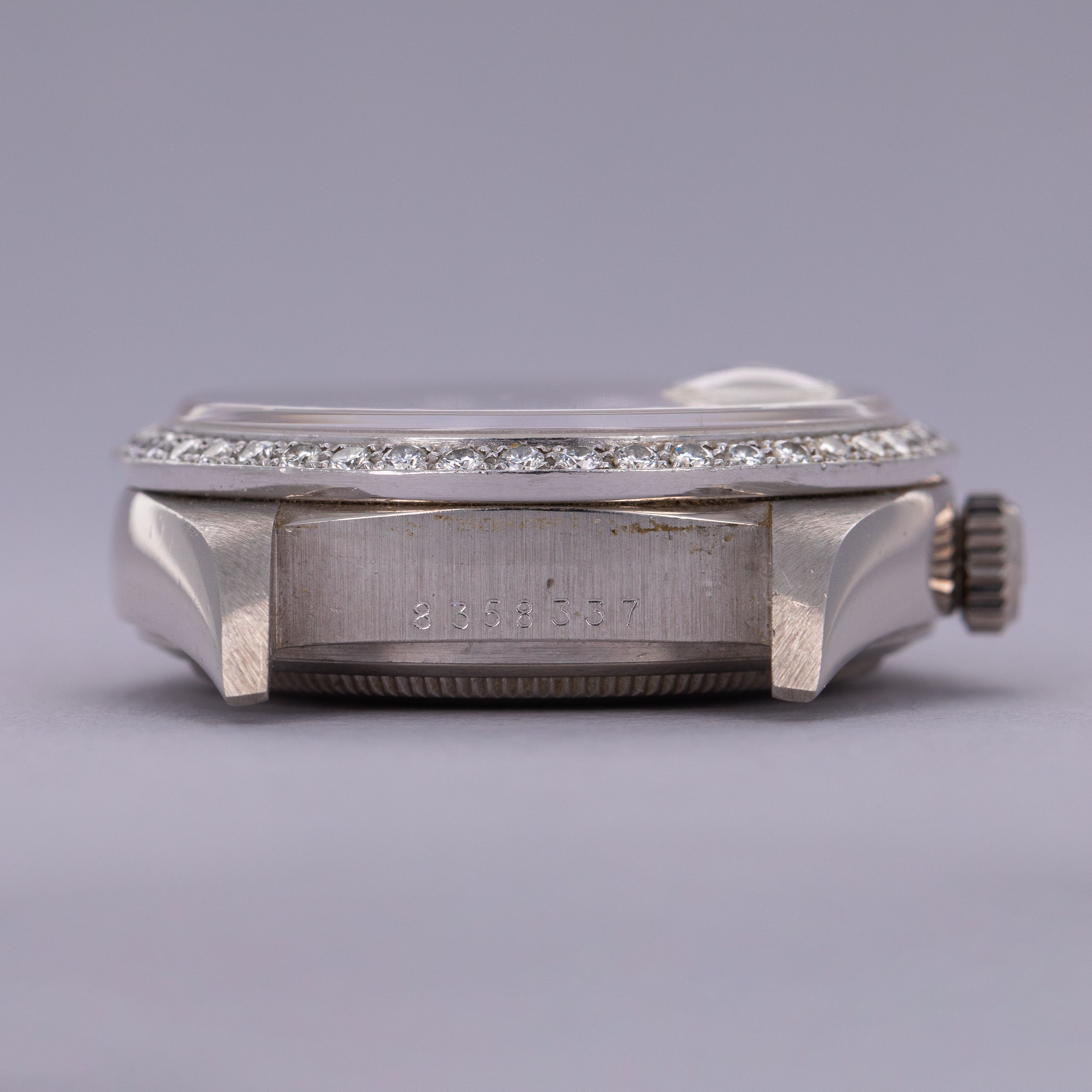 Rolex Day-Date 18049 Diamond Dial and Bezel Bark Bracelet 18k WG