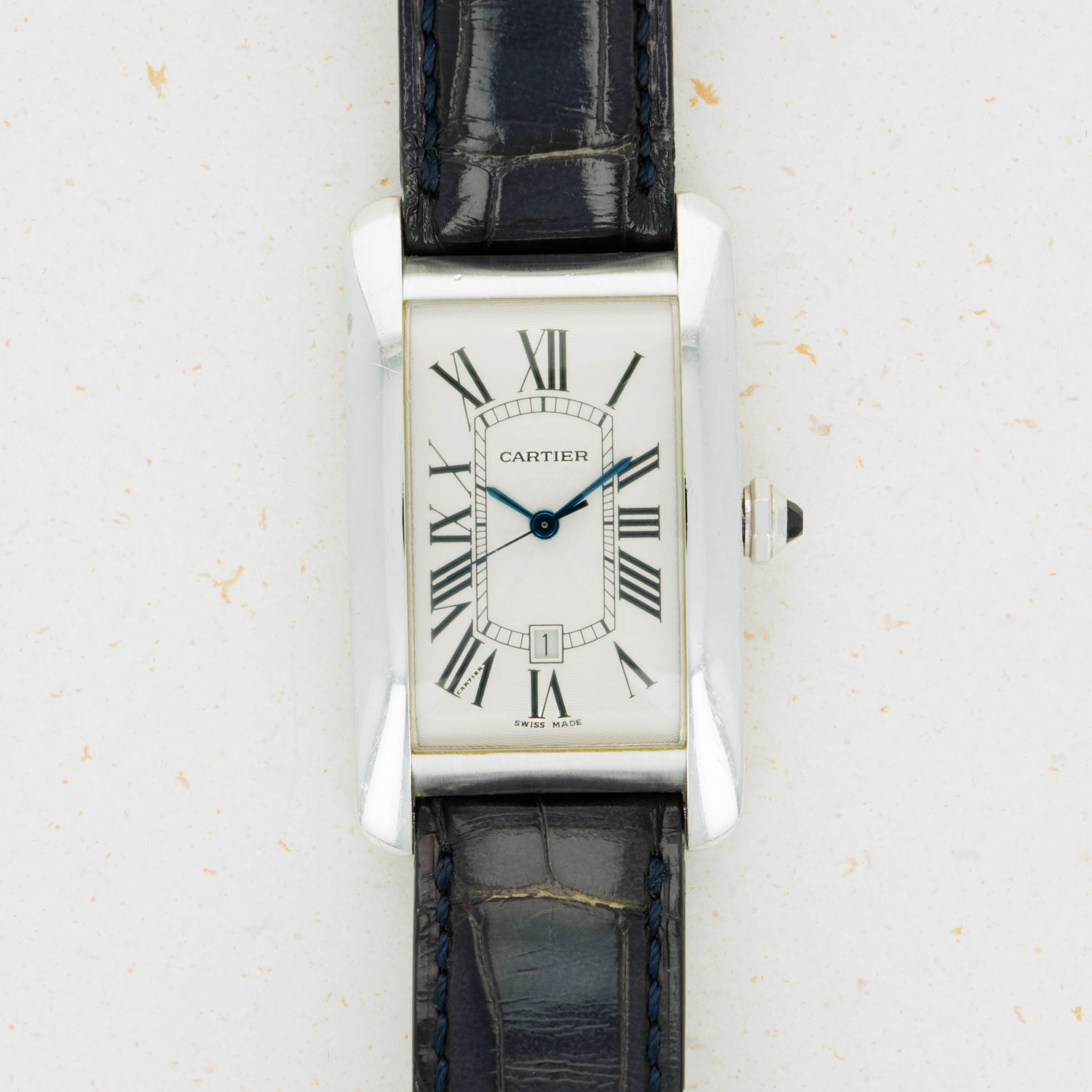 Cartier Tank Am ricaine XL White Gold 2521 Auctions Loupe This