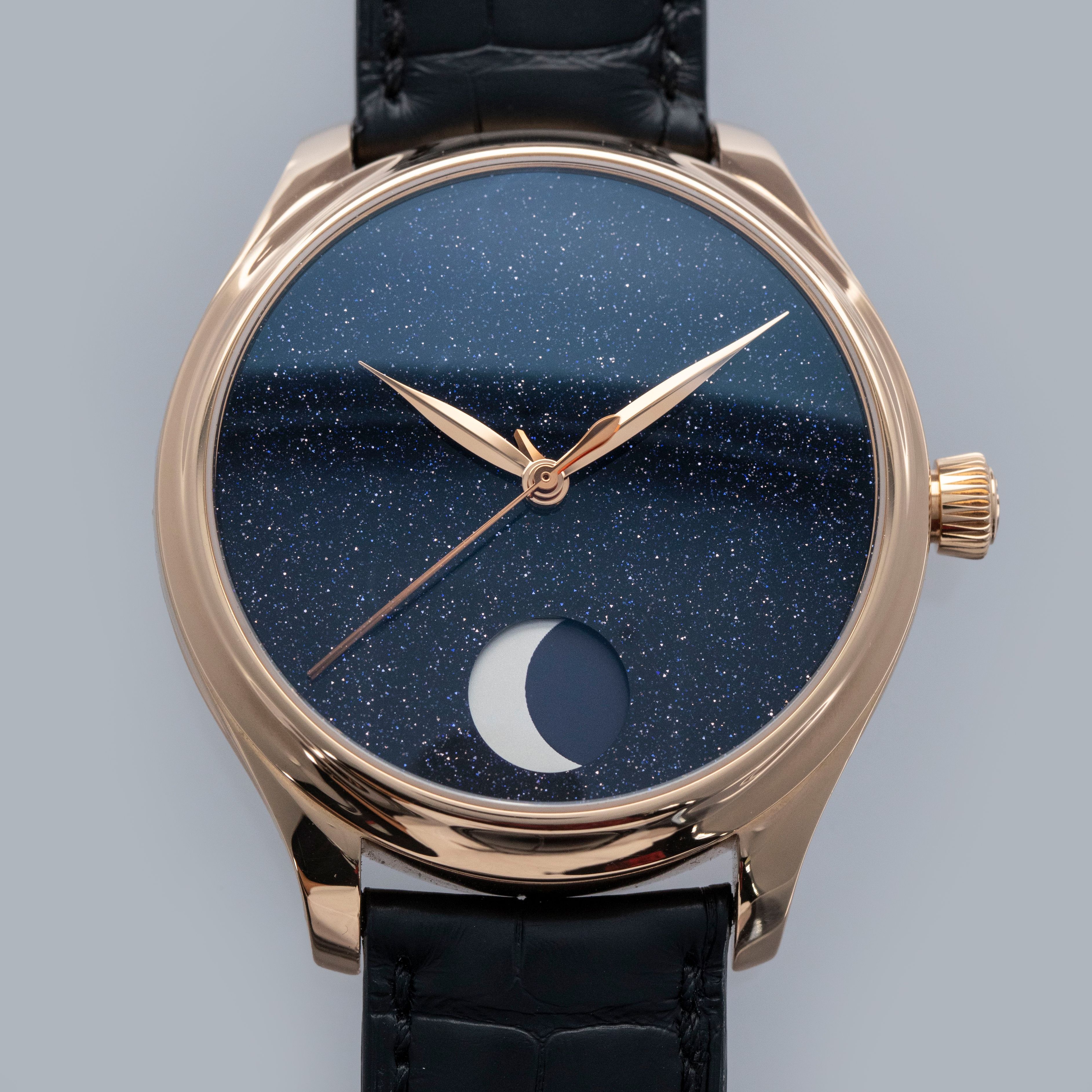 H. Moser & Cie. Endeavour Perpetual Moon 1801-0402 Aventurine Dial