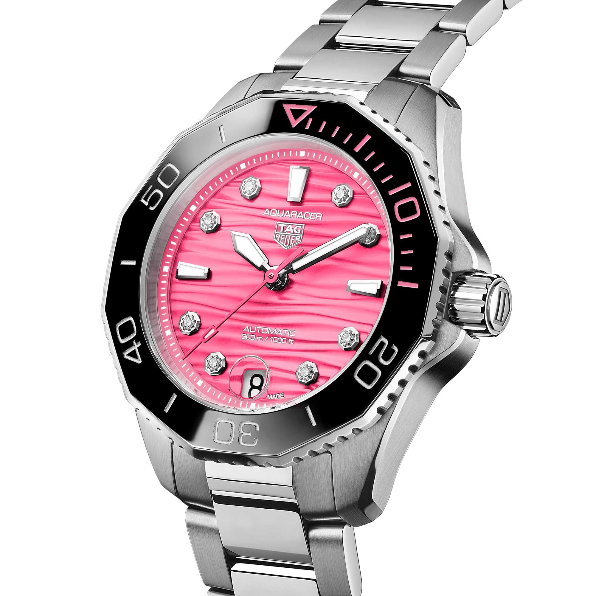 Tag Heuer Aquaracer Professional 300 Pink Dial Project WBP231H