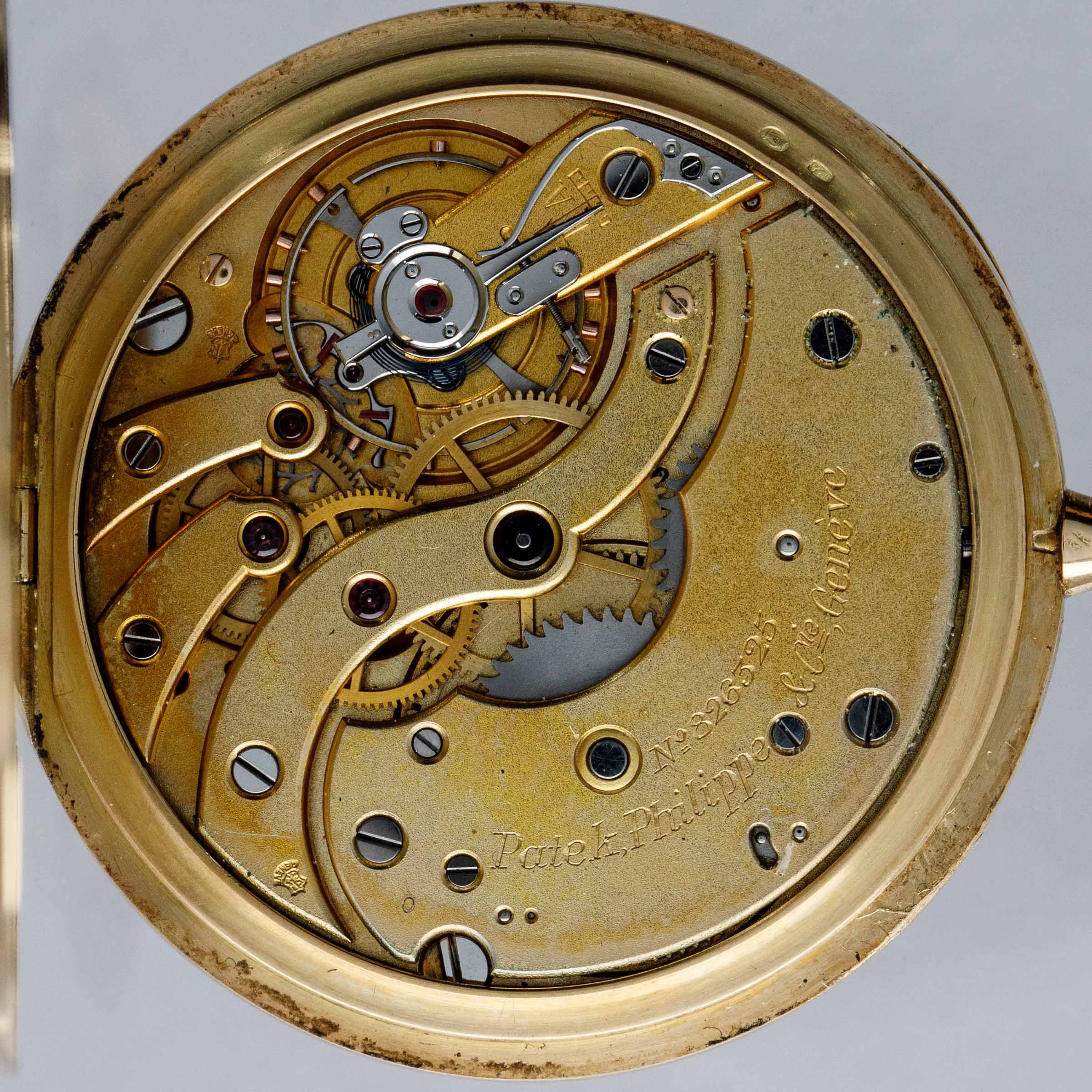 Patek Philippe Sector Dial Pocket Watch 18k YG with Original Box