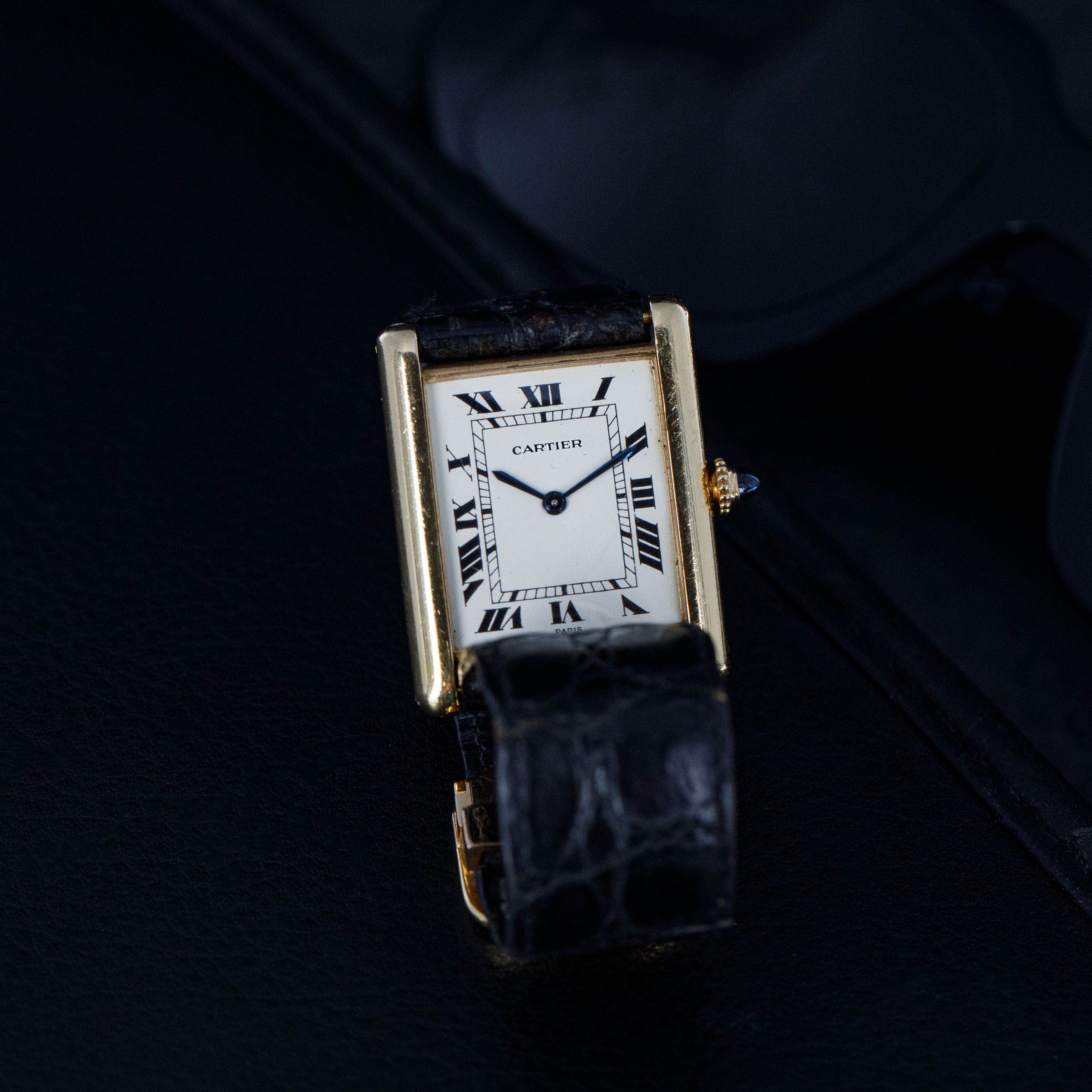 Cartier Paris Tank Louis Extra Plate 96019 18k YG | Auctions