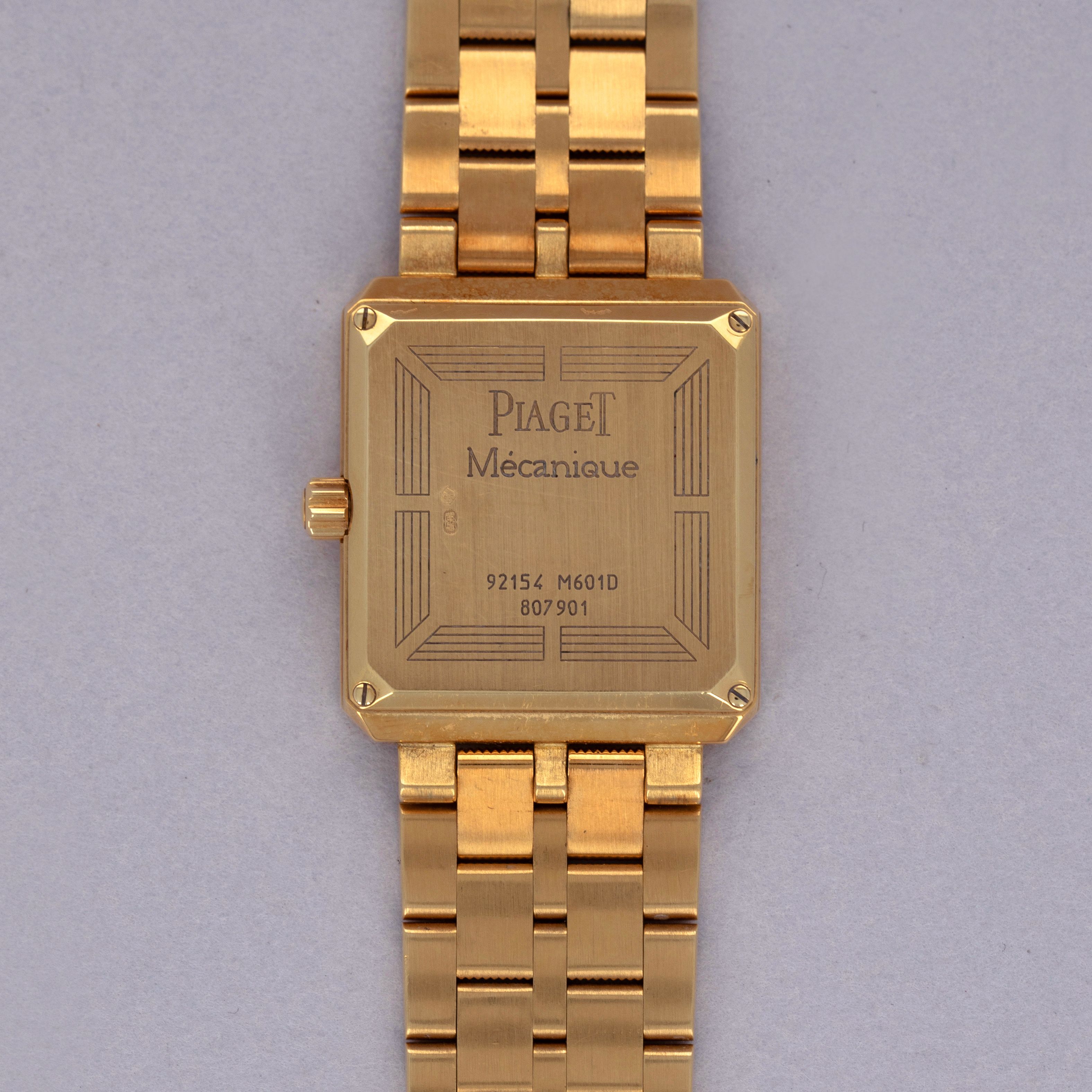 Piaget Protocole 92154 Manual Wind 18k YG with Bracelet | Auctions